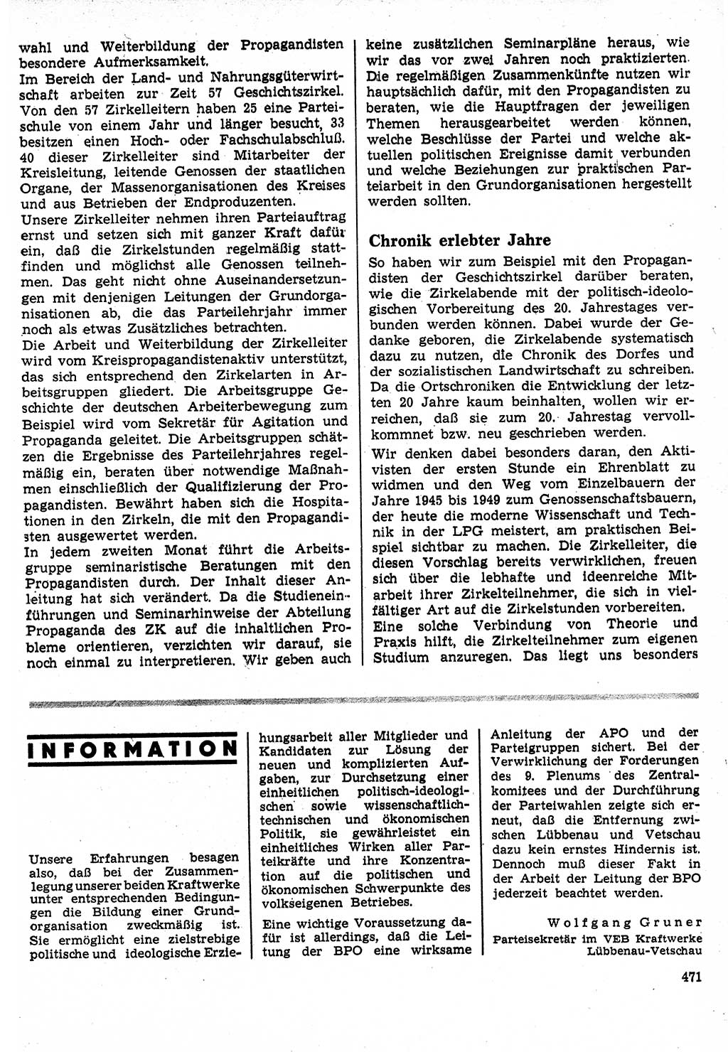 Neuer Weg (NW), Organ des Zentralkomitees (ZK) der SED (Sozialistische Einheitspartei Deutschlands) für Fragen des Parteilebens, 24. Jahrgang [Deutsche Demokratische Republik (DDR)] 1969, Seite 471 (NW ZK SED DDR 1969, S. 471)
