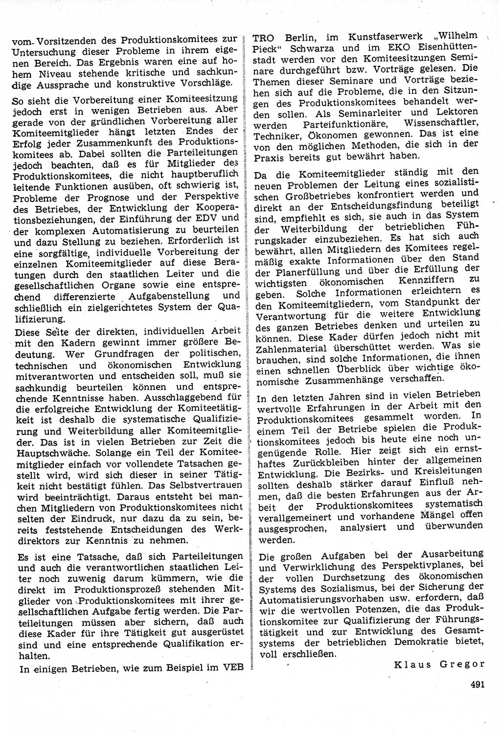 Neuer Weg (NW), Organ des Zentralkomitees (ZK) der SED (Sozialistische Einheitspartei Deutschlands) für Fragen des Parteilebens, 24. Jahrgang [Deutsche Demokratische Republik (DDR)] 1969, Seite 491 (NW ZK SED DDR 1969, S. 491)