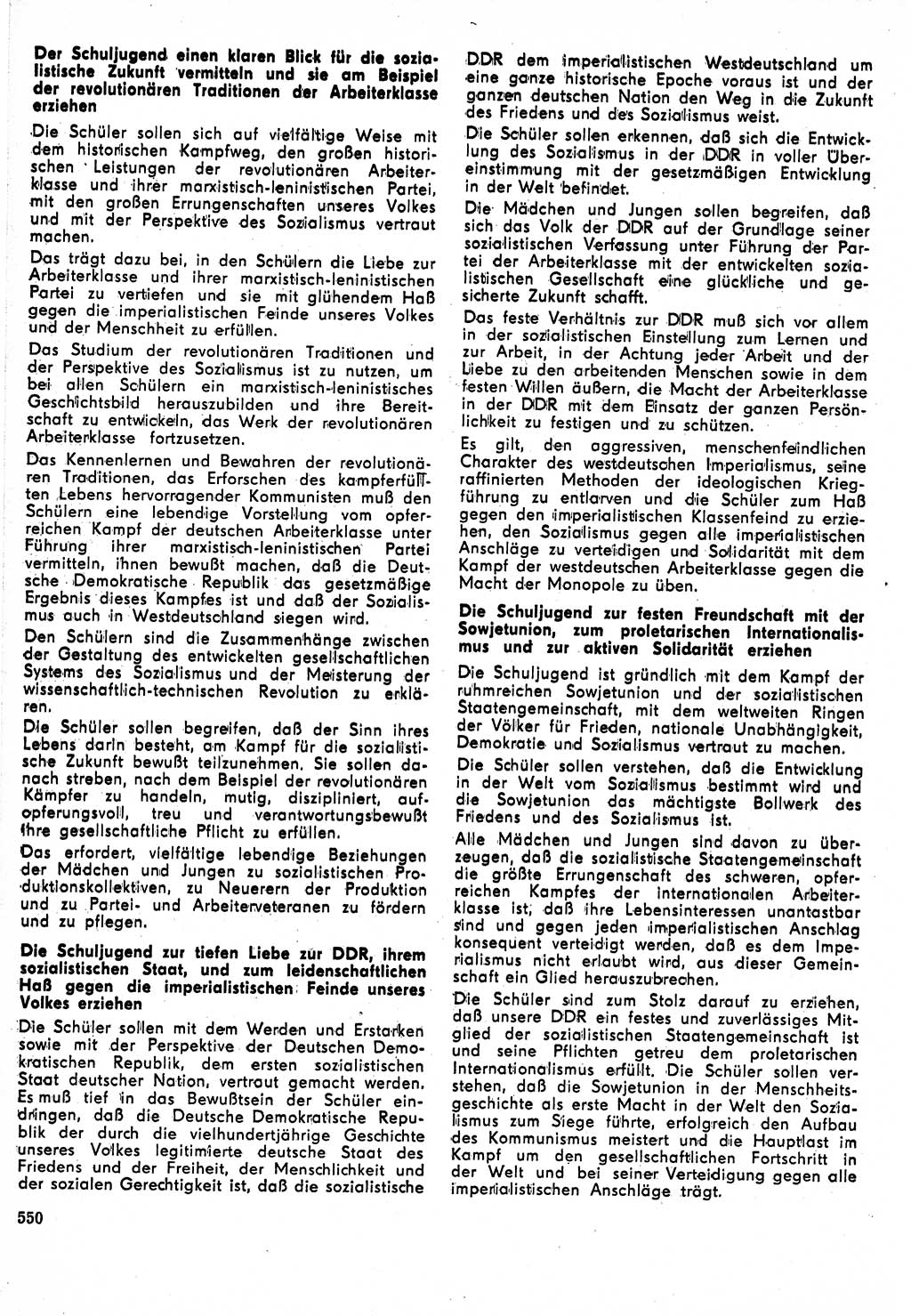 Neuer Weg (NW), Organ des Zentralkomitees (ZK) der SED (Sozialistische Einheitspartei Deutschlands) für Fragen des Parteilebens, 24. Jahrgang [Deutsche Demokratische Republik (DDR)] 1969, Seite 550 (NW ZK SED DDR 1969, S. 550)