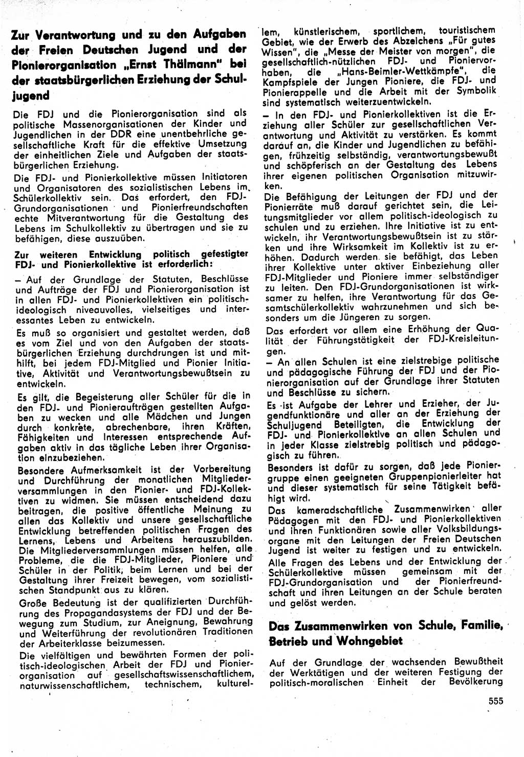 Neuer Weg (NW), Organ des Zentralkomitees (ZK) der SED (Sozialistische Einheitspartei Deutschlands) für Fragen des Parteilebens, 24. Jahrgang [Deutsche Demokratische Republik (DDR)] 1969, Seite 555 (NW ZK SED DDR 1969, S. 555)