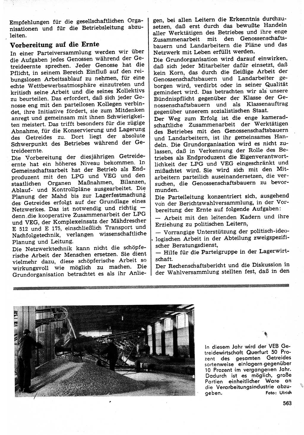 Neuer Weg (NW), Organ des Zentralkomitees (ZK) der SED (Sozialistische Einheitspartei Deutschlands) für Fragen des Parteilebens, 24. Jahrgang [Deutsche Demokratische Republik (DDR)] 1969, Seite 563 (NW ZK SED DDR 1969, S. 563)