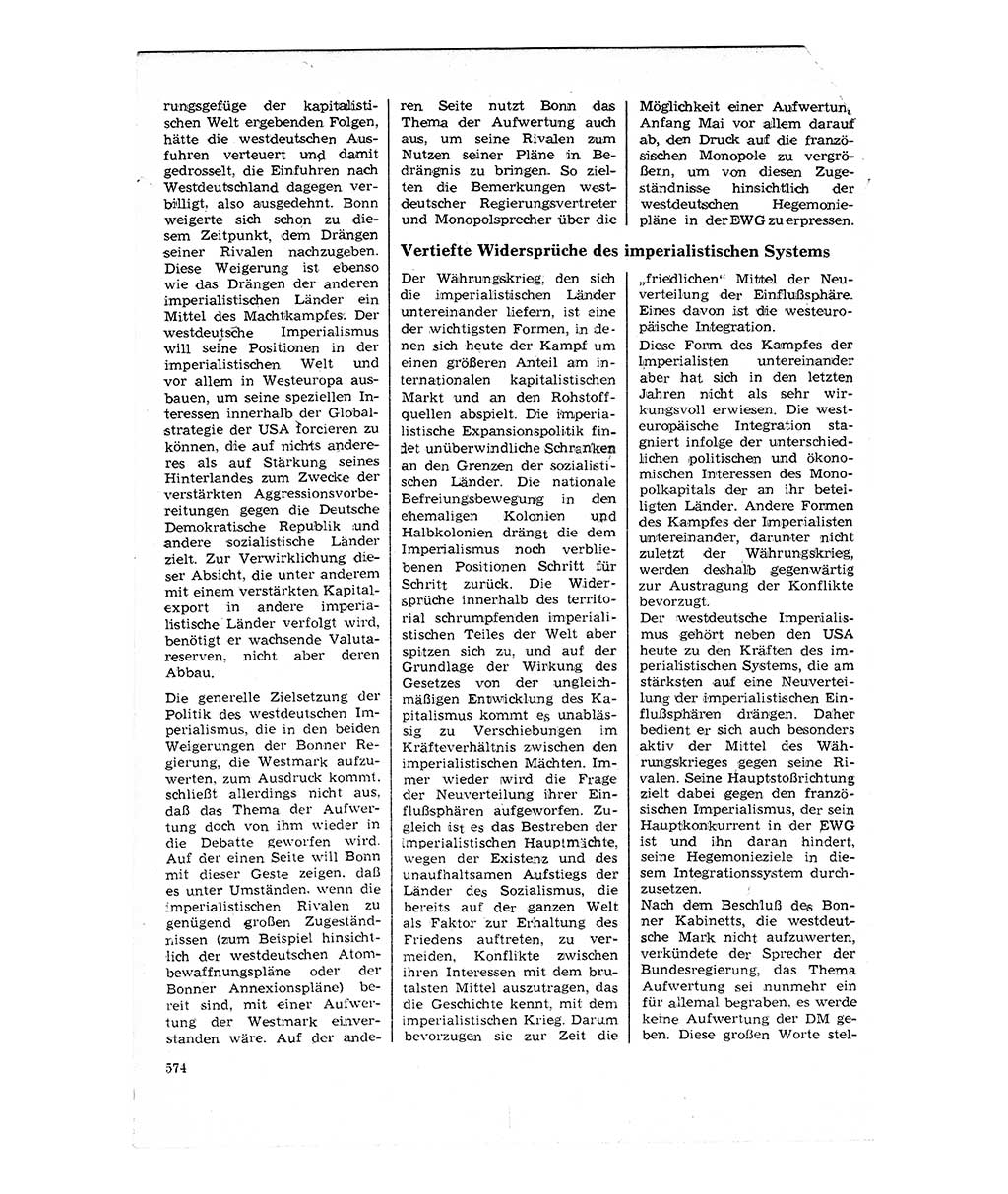 Neuer Weg (NW), Organ des Zentralkomitees (ZK) der SED (Sozialistische Einheitspartei Deutschlands) für Fragen des Parteilebens, 24. Jahrgang [Deutsche Demokratische Republik (DDR)] 1969, Seite 574 (NW ZK SED DDR 1969, S. 574)