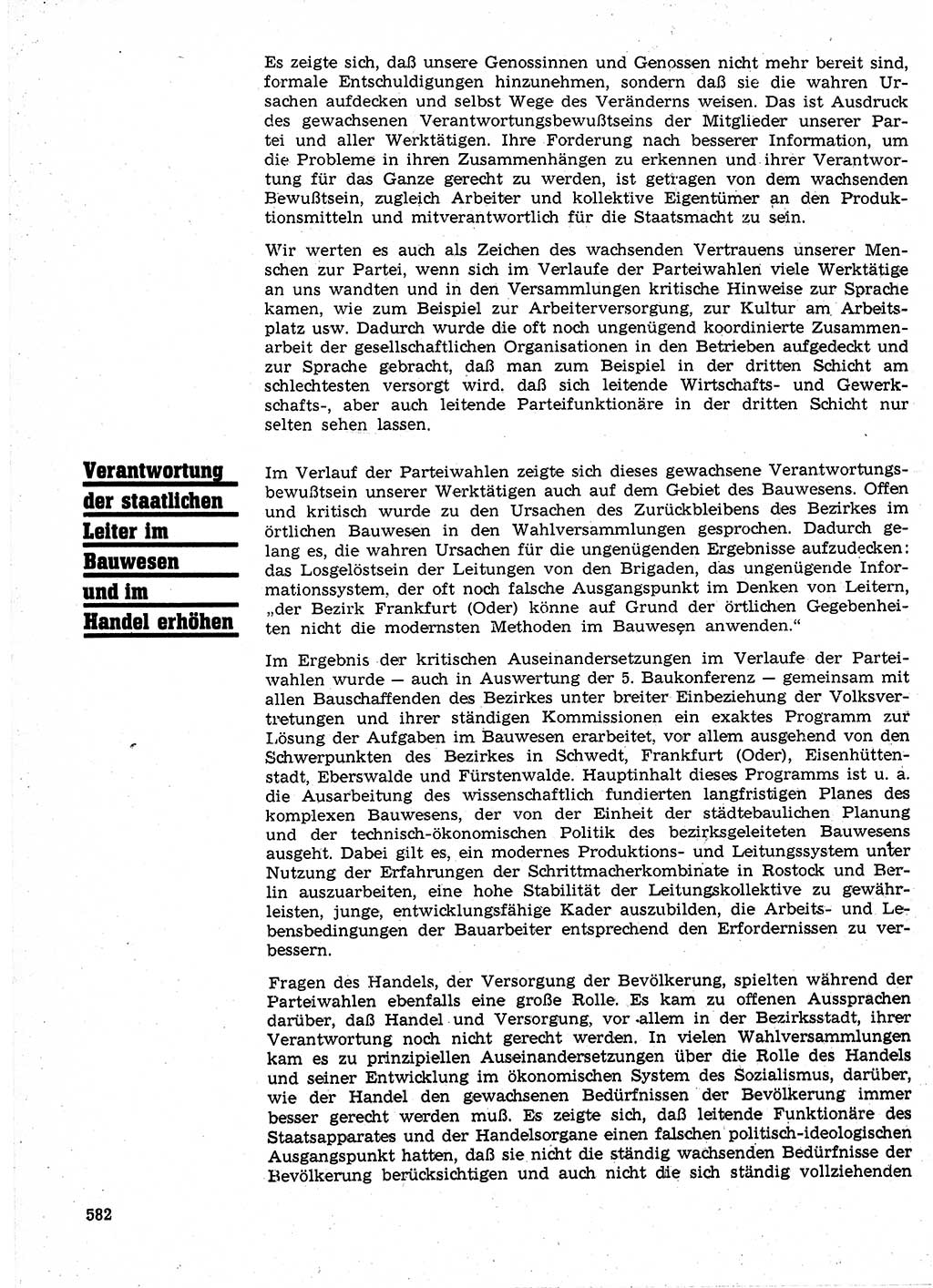 Neuer Weg (NW), Organ des Zentralkomitees (ZK) der SED (Sozialistische Einheitspartei Deutschlands) für Fragen des Parteilebens, 24. Jahrgang [Deutsche Demokratische Republik (DDR)] 1969, Seite 582 (NW ZK SED DDR 1969, S. 582)