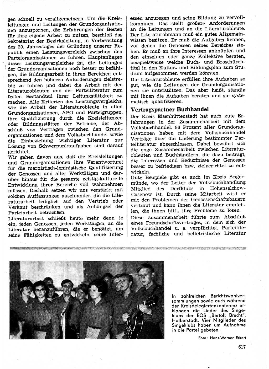 Neuer Weg (NW), Organ des Zentralkomitees (ZK) der SED (Sozialistische Einheitspartei Deutschlands) für Fragen des Parteilebens, 24. Jahrgang [Deutsche Demokratische Republik (DDR)] 1969, Seite 617 (NW ZK SED DDR 1969, S. 617)