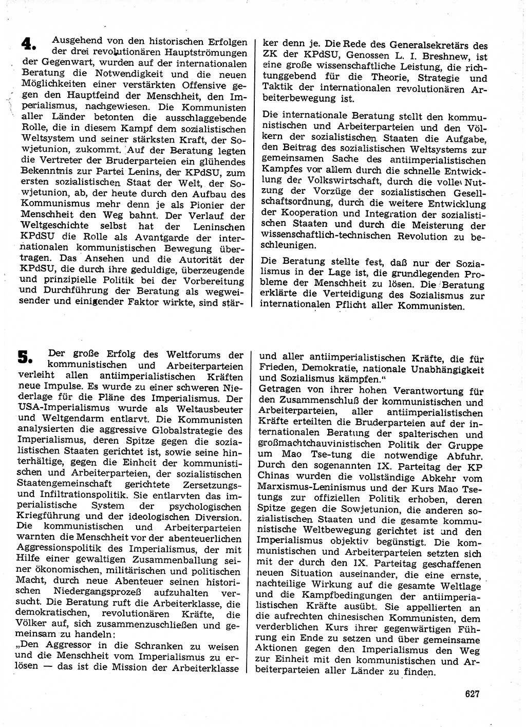 Neuer Weg (NW), Organ des Zentralkomitees (ZK) der SED (Sozialistische Einheitspartei Deutschlands) für Fragen des Parteilebens, 24. Jahrgang [Deutsche Demokratische Republik (DDR)] 1969, Seite 627 (NW ZK SED DDR 1969, S. 627)