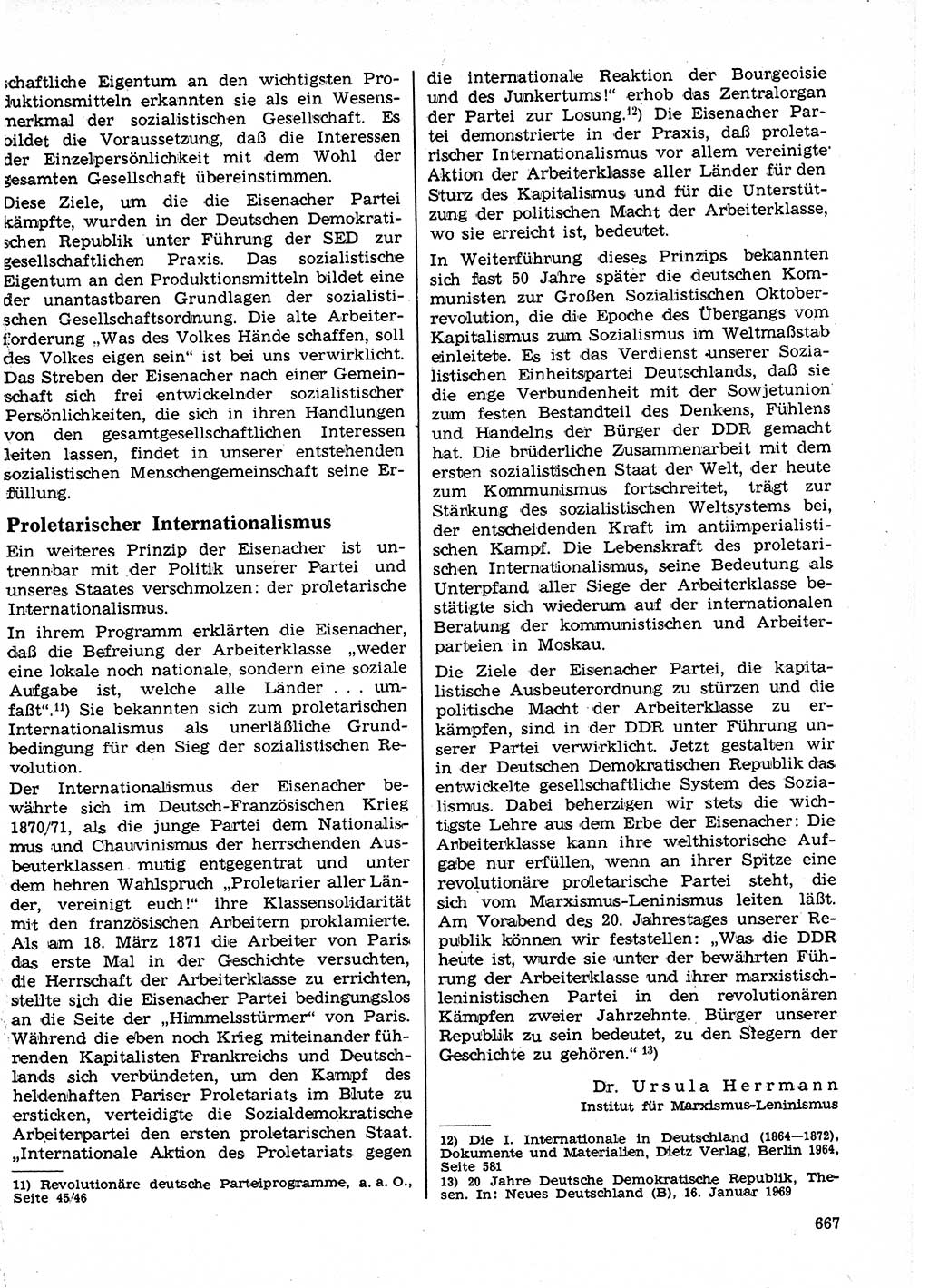 Neuer Weg (NW), Organ des Zentralkomitees (ZK) der SED (Sozialistische Einheitspartei Deutschlands) für Fragen des Parteilebens, 24. Jahrgang [Deutsche Demokratische Republik (DDR)] 1969, Seite 667 (NW ZK SED DDR 1969, S. 667)