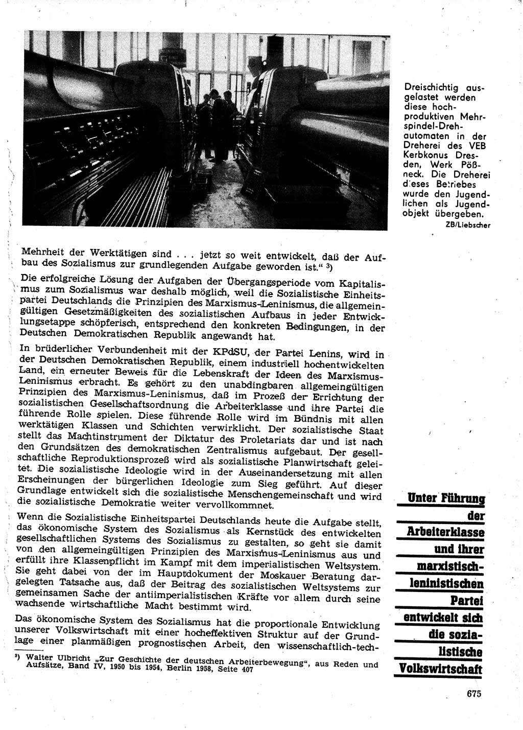 Neuer Weg (NW), Organ des Zentralkomitees (ZK) der SED (Sozialistische Einheitspartei Deutschlands) für Fragen des Parteilebens, 24. Jahrgang [Deutsche Demokratische Republik (DDR)] 1969, Seite 675 (NW ZK SED DDR 1969, S. 675)