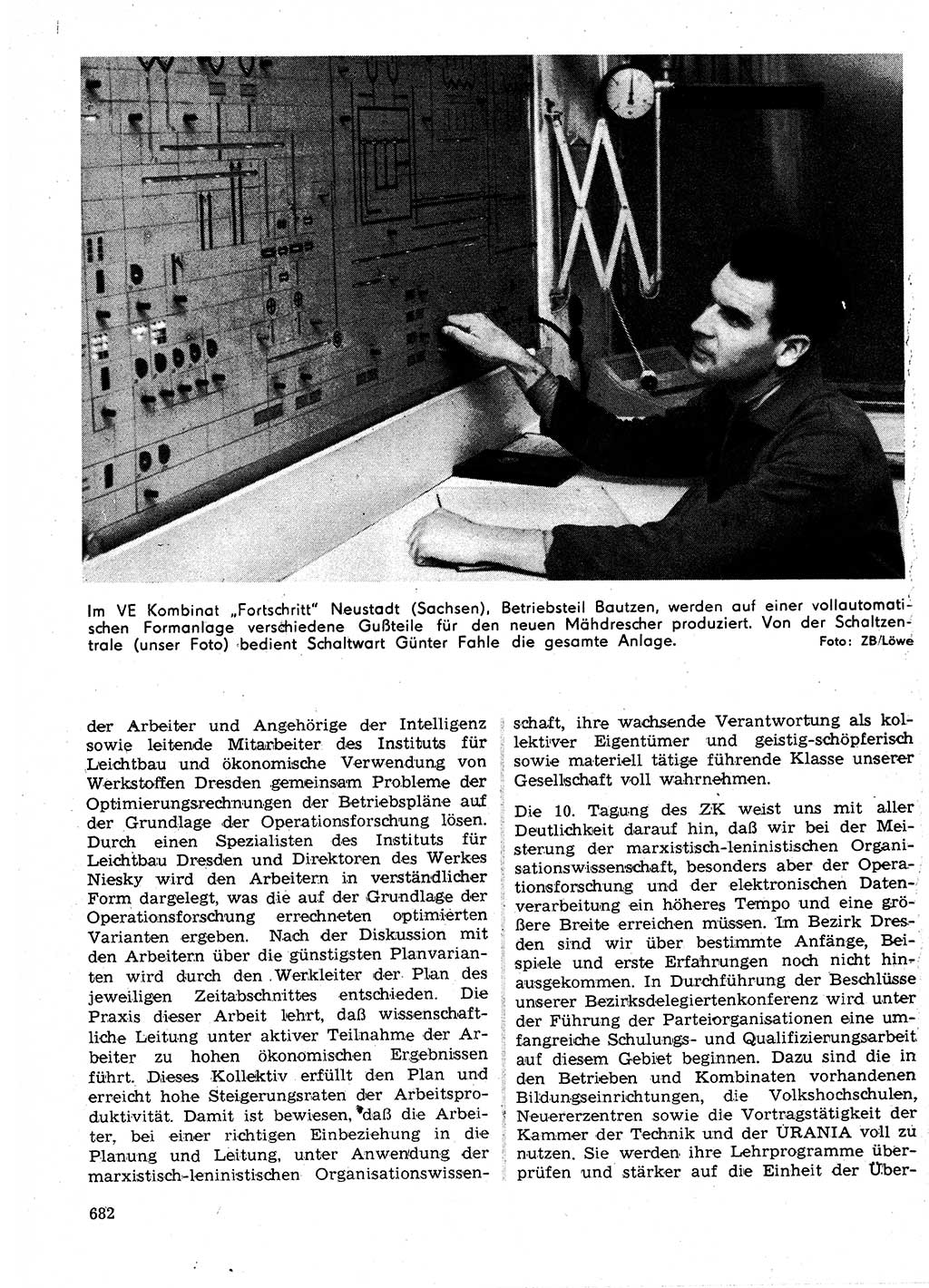 Neuer Weg (NW), Organ des Zentralkomitees (ZK) der SED (Sozialistische Einheitspartei Deutschlands) für Fragen des Parteilebens, 24. Jahrgang [Deutsche Demokratische Republik (DDR)] 1969, Seite 682 (NW ZK SED DDR 1969, S. 682)