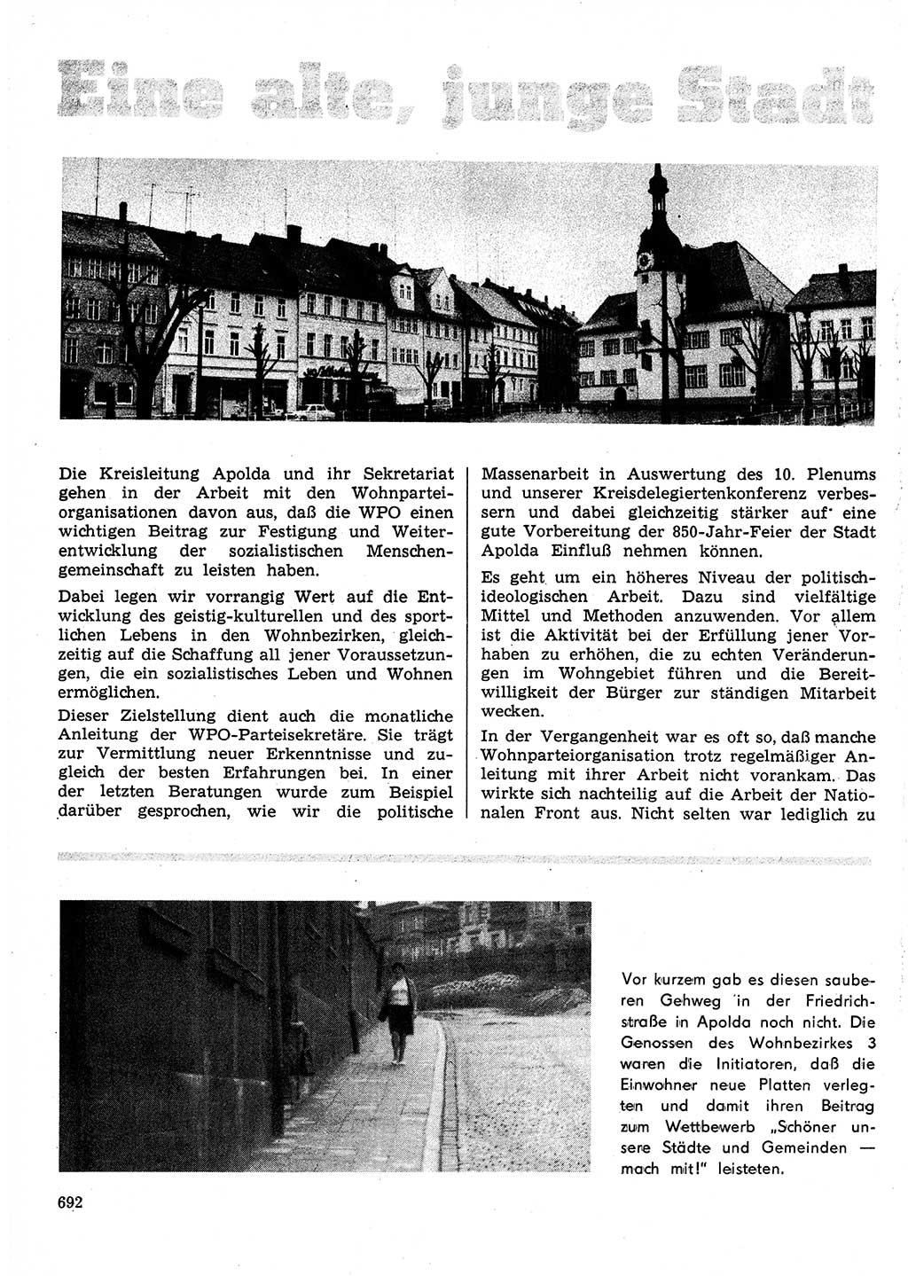 Neuer Weg (NW), Organ des Zentralkomitees (ZK) der SED (Sozialistische Einheitspartei Deutschlands) für Fragen des Parteilebens, 24. Jahrgang [Deutsche Demokratische Republik (DDR)] 1969, Seite 692 (NW ZK SED DDR 1969, S. 692)