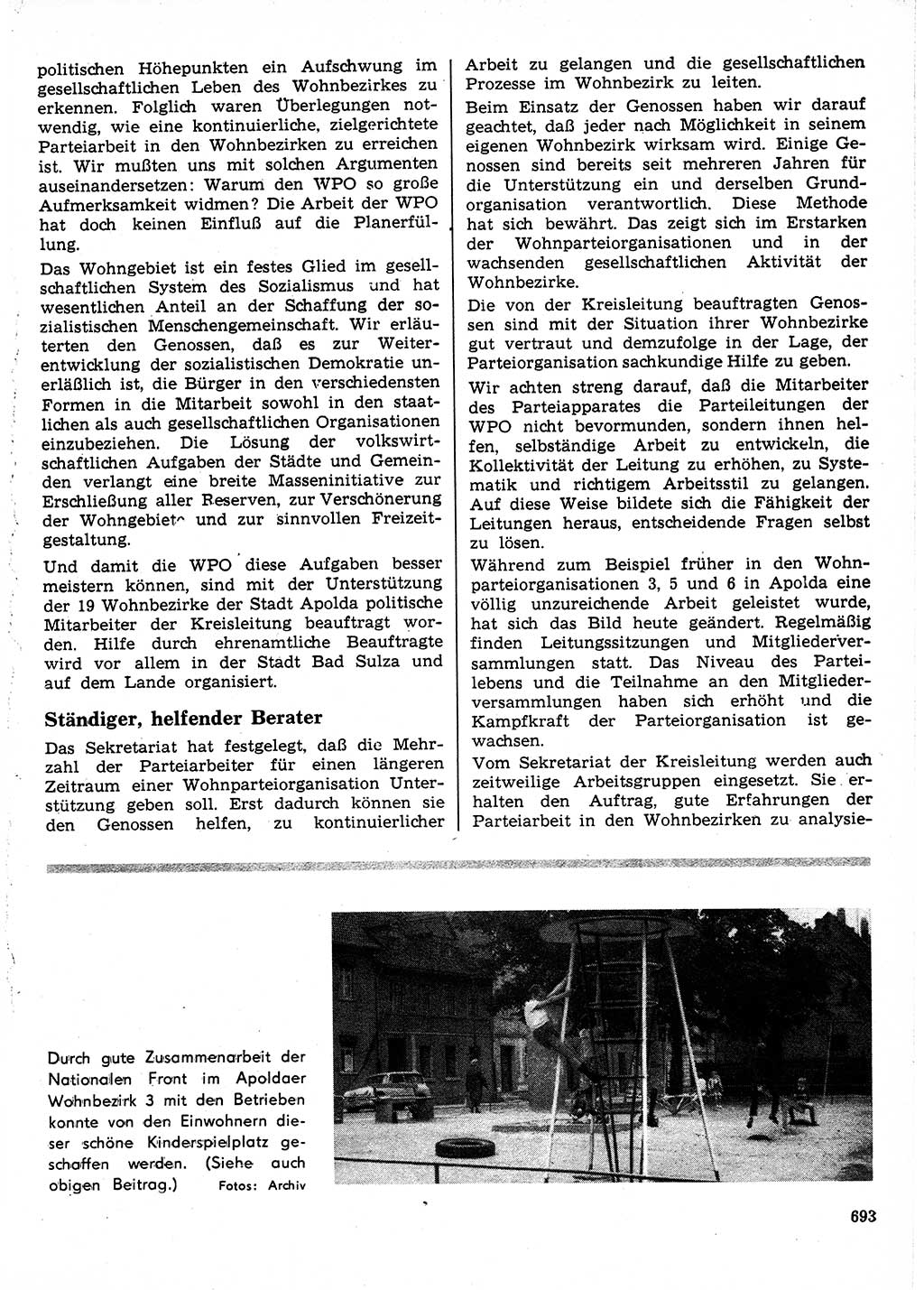 Neuer Weg (NW), Organ des Zentralkomitees (ZK) der SED (Sozialistische Einheitspartei Deutschlands) für Fragen des Parteilebens, 24. Jahrgang [Deutsche Demokratische Republik (DDR)] 1969, Seite 693 (NW ZK SED DDR 1969, S. 693)