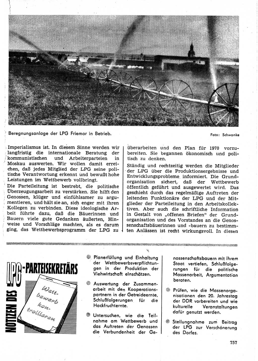 Neuer Weg (NW), Organ des Zentralkomitees (ZK) der SED (Sozialistische Einheitspartei Deutschlands) für Fragen des Parteilebens, 24. Jahrgang [Deutsche Demokratische Republik (DDR)] 1969, Seite 757 (NW ZK SED DDR 1969, S. 757)