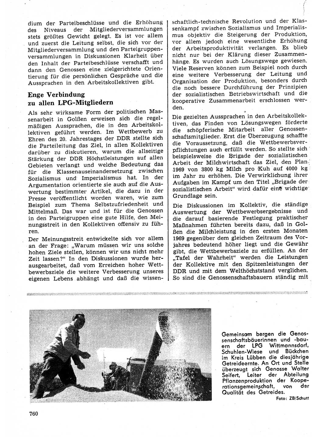 Neuer Weg (NW), Organ des Zentralkomitees (ZK) der SED (Sozialistische Einheitspartei Deutschlands) für Fragen des Parteilebens, 24. Jahrgang [Deutsche Demokratische Republik (DDR)] 1969, Seite 760 (NW ZK SED DDR 1969, S. 760)