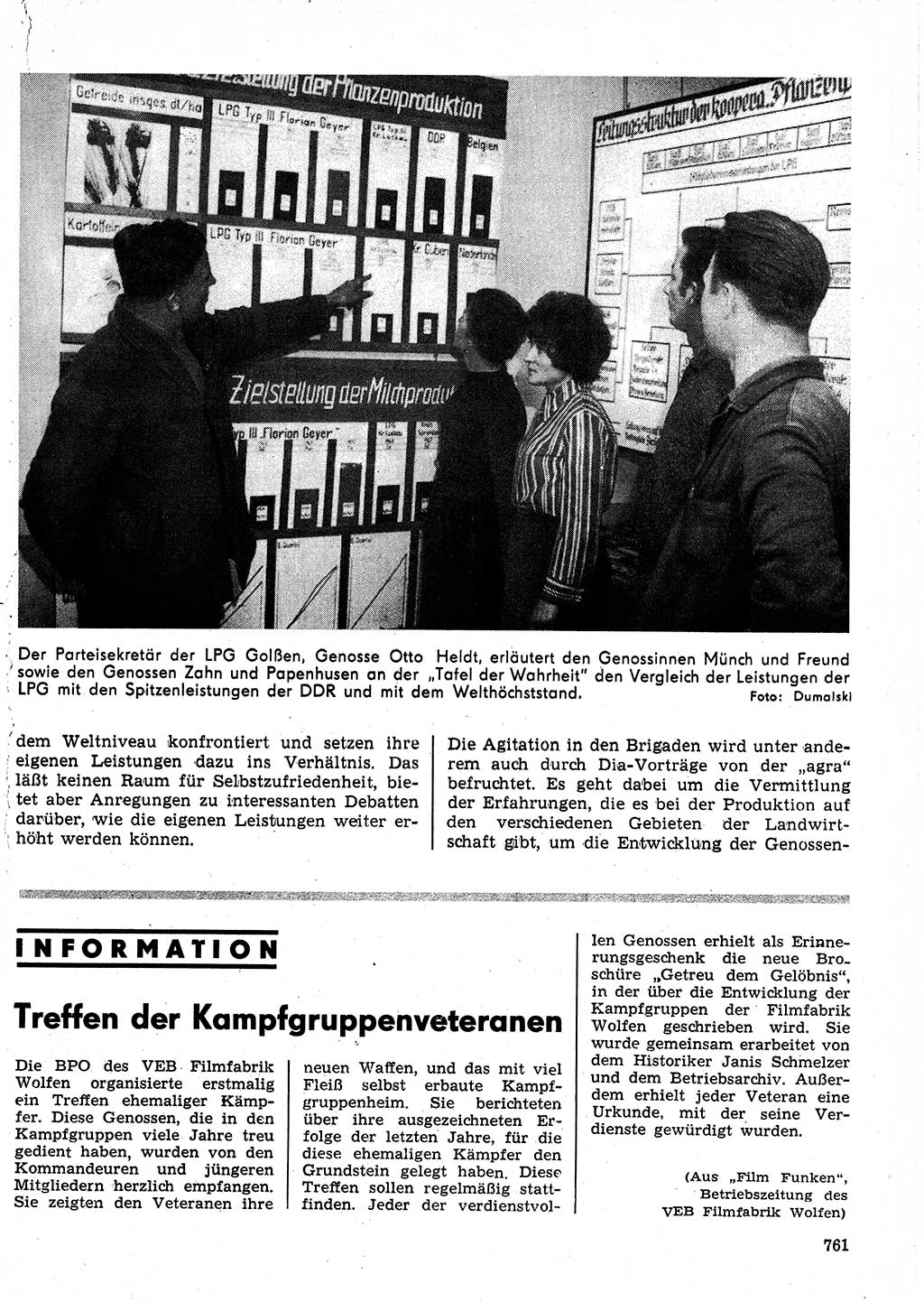 Neuer Weg (NW), Organ des Zentralkomitees (ZK) der SED (Sozialistische Einheitspartei Deutschlands) für Fragen des Parteilebens, 24. Jahrgang [Deutsche Demokratische Republik (DDR)] 1969, Seite 761 (NW ZK SED DDR 1969, S. 761)