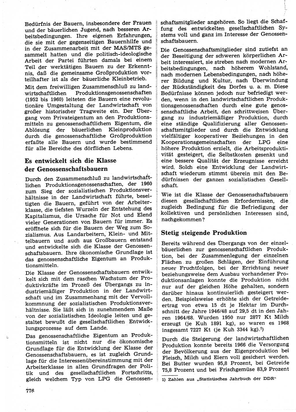 Neuer Weg (NW), Organ des Zentralkomitees (ZK) der SED (Sozialistische Einheitspartei Deutschlands) für Fragen des Parteilebens, 24. Jahrgang [Deutsche Demokratische Republik (DDR)] 1969, Seite 776 (NW ZK SED DDR 1969, S. 776)