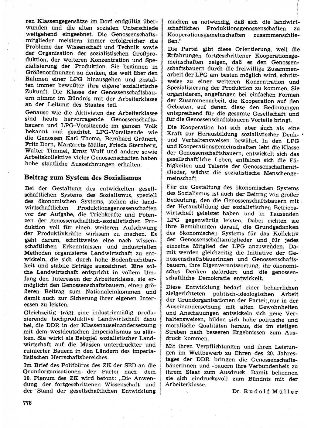 Neuer Weg (NW), Organ des Zentralkomitees (ZK) der SED (Sozialistische Einheitspartei Deutschlands) für Fragen des Parteilebens, 24. Jahrgang [Deutsche Demokratische Republik (DDR)] 1969, Seite 778 (NW ZK SED DDR 1969, S. 778)