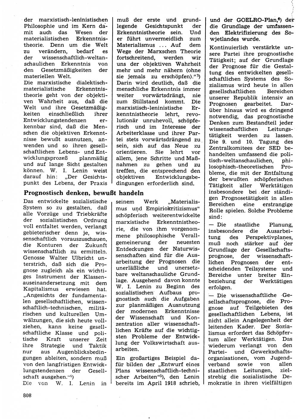 Neuer Weg (NW), Organ des Zentralkomitees (ZK) der SED (Sozialistische Einheitspartei Deutschlands) für Fragen des Parteilebens, 24. Jahrgang [Deutsche Demokratische Republik (DDR)] 1969, Seite 808 (NW ZK SED DDR 1969, S. 808)