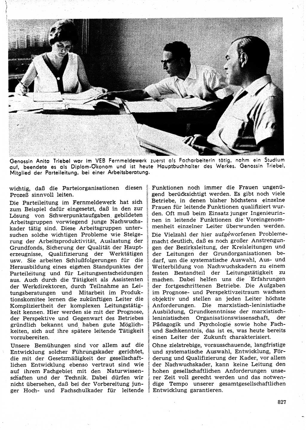 Neuer Weg (NW), Organ des Zentralkomitees (ZK) der SED (Sozialistische Einheitspartei Deutschlands) für Fragen des Parteilebens, 24. Jahrgang [Deutsche Demokratische Republik (DDR)] 1969, Seite 827 (NW ZK SED DDR 1969, S. 827)