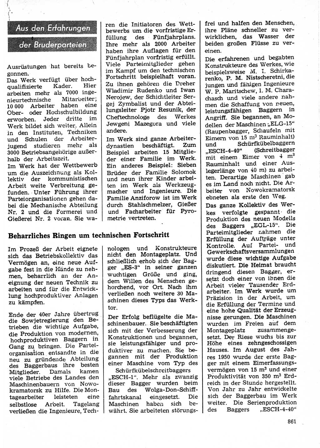Neuer Weg (NW), Organ des Zentralkomitees (ZK) der SED (Sozialistische Einheitspartei Deutschlands) für Fragen des Parteilebens, 24. Jahrgang [Deutsche Demokratische Republik (DDR)] 1969, Seite 861 (NW ZK SED DDR 1969, S. 861)