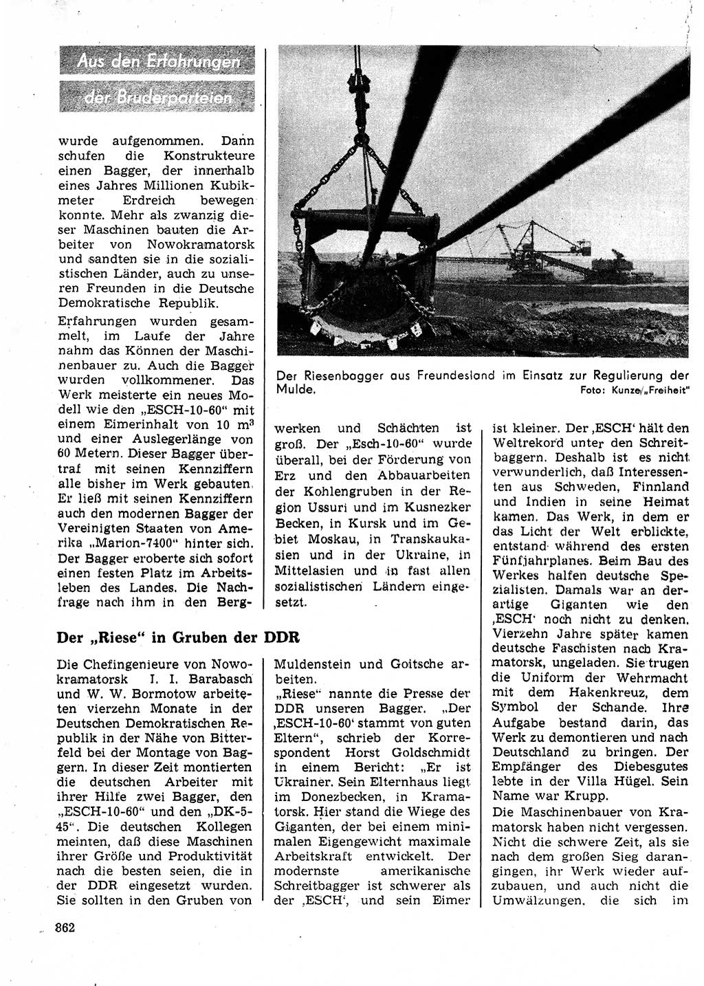 Neuer Weg (NW), Organ des Zentralkomitees (ZK) der SED (Sozialistische Einheitspartei Deutschlands) für Fragen des Parteilebens, 24. Jahrgang [Deutsche Demokratische Republik (DDR)] 1969, Seite 862 (NW ZK SED DDR 1969, S. 862)