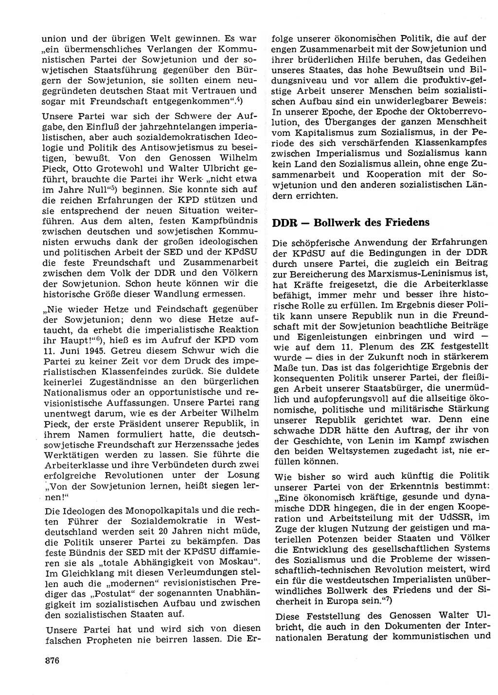 Neuer Weg (NW), Organ des Zentralkomitees (ZK) der SED (Sozialistische Einheitspartei Deutschlands) für Fragen des Parteilebens, 24. Jahrgang [Deutsche Demokratische Republik (DDR)] 1969, Seite 876 (NW ZK SED DDR 1969, S. 876)