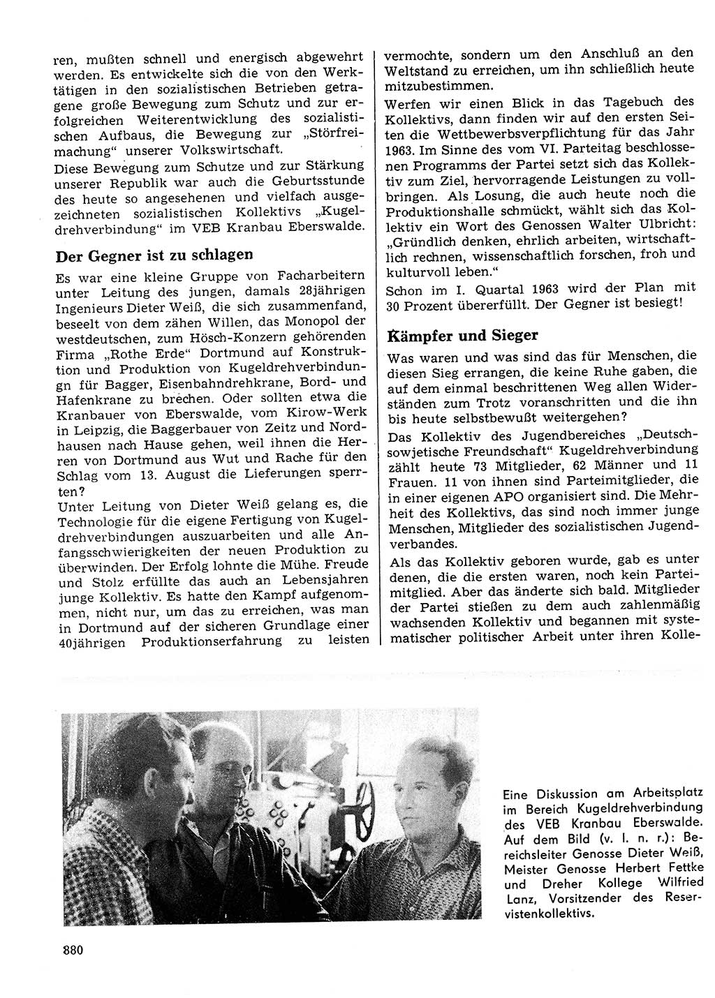 Neuer Weg (NW), Organ des Zentralkomitees (ZK) der SED (Sozialistische Einheitspartei Deutschlands) für Fragen des Parteilebens, 24. Jahrgang [Deutsche Demokratische Republik (DDR)] 1969, Seite 880 (NW ZK SED DDR 1969, S. 880)