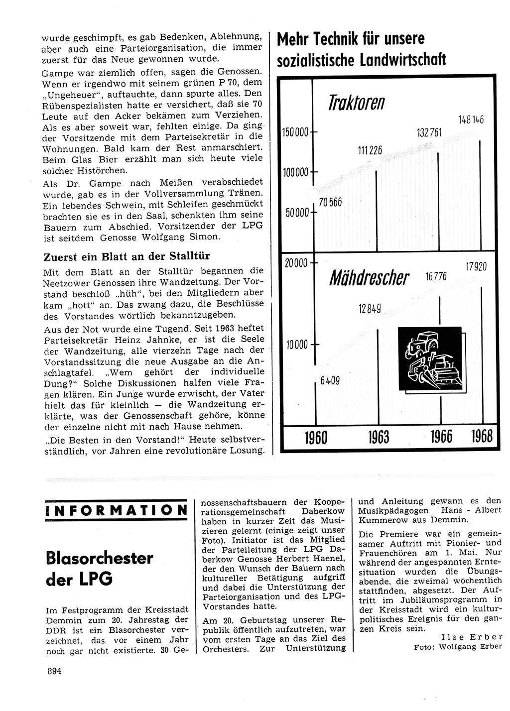 Neuer Weg (NW), Organ des Zentralkomitees (ZK) der SED (Sozialistische Einheitspartei Deutschlands) für Fragen des Parteilebens, 24. Jahrgang [Deutsche Demokratische Republik (DDR)] 1969, Seite 894 (NW ZK SED DDR 1969, S. 894)