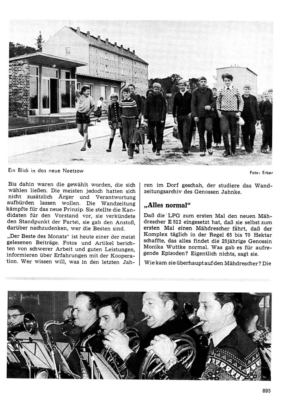 Neuer Weg (NW), Organ des Zentralkomitees (ZK) der SED (Sozialistische Einheitspartei Deutschlands) für Fragen des Parteilebens, 24. Jahrgang [Deutsche Demokratische Republik (DDR)] 1969, Seite 895 (NW ZK SED DDR 1969, S. 895)