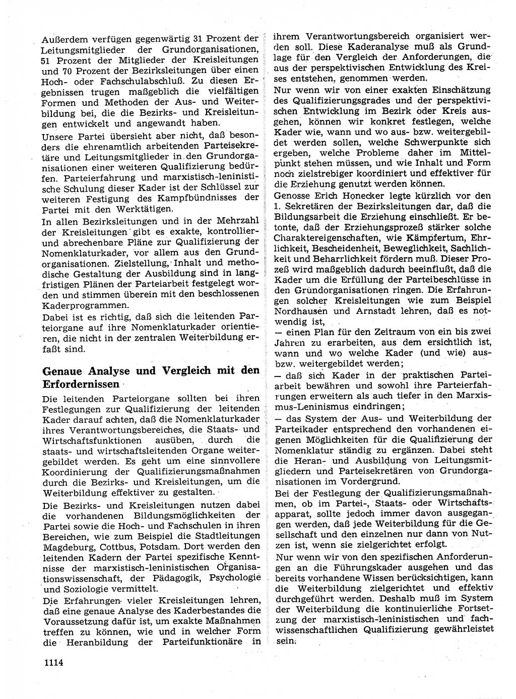 Neuer Weg (NW), Organ des Zentralkomitees (ZK) der SED (Sozialistische Einheitspartei Deutschlands) für Fragen des Parteilebens, 24. Jahrgang [Deutsche Demokratische Republik (DDR)] 1969, Seite 1114 (NW ZK SED DDR 1969, S. 1114)