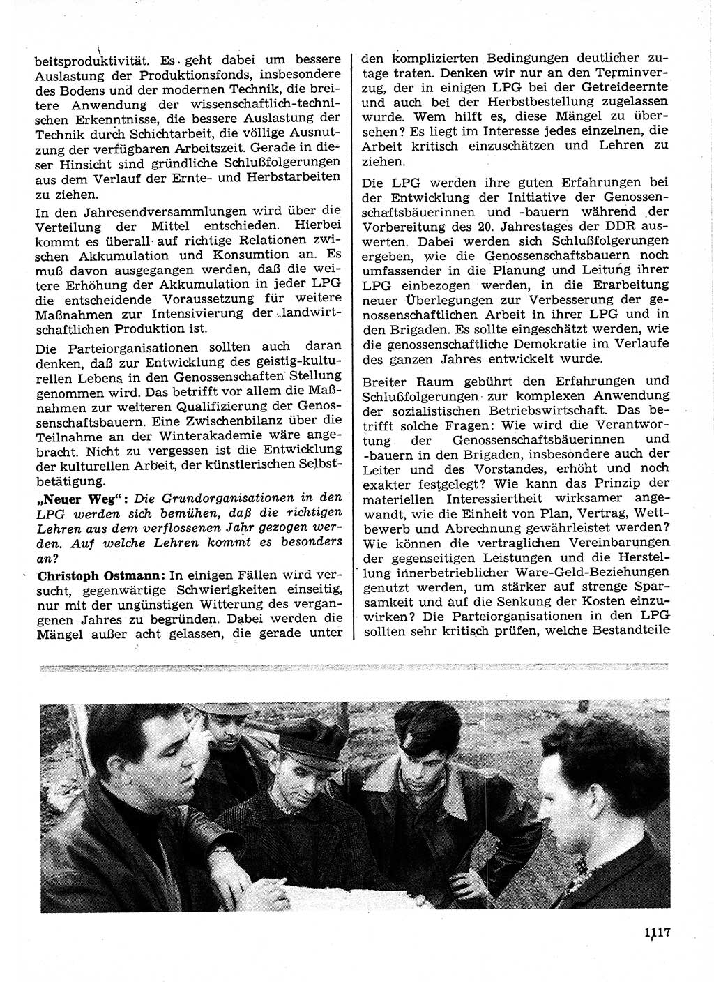 Neuer Weg (NW), Organ des Zentralkomitees (ZK) der SED (Sozialistische Einheitspartei Deutschlands) für Fragen des Parteilebens, 24. Jahrgang [Deutsche Demokratische Republik (DDR)] 1969, Seite 1117 (NW ZK SED DDR 1969, S. 1117)
