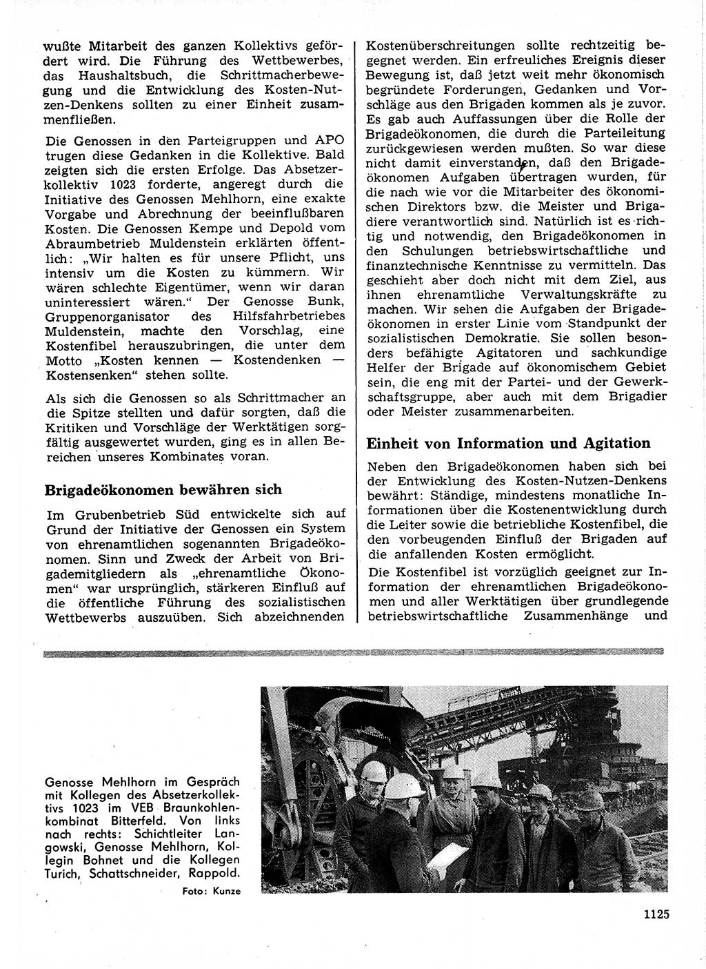 Neuer Weg (NW), Organ des Zentralkomitees (ZK) der SED (Sozialistische Einheitspartei Deutschlands) für Fragen des Parteilebens, 24. Jahrgang [Deutsche Demokratische Republik (DDR)] 1969, Seite 1125 (NW ZK SED DDR 1969, S. 1125)