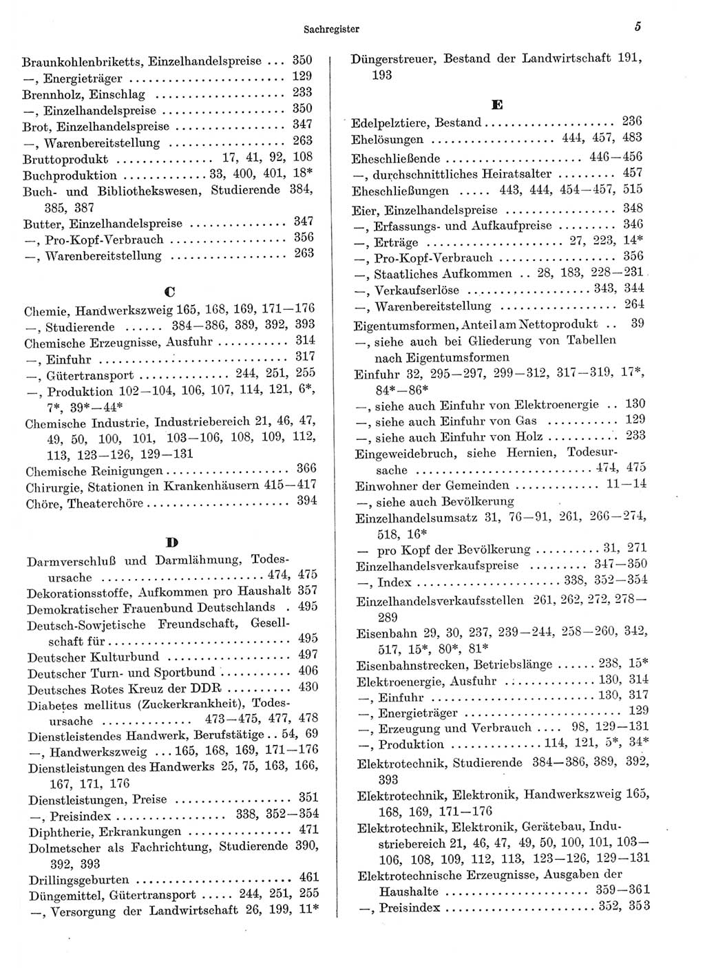 Statistisches Jahrbuch der Deutschen Demokratischen Republik (DDR) 1969, Seite 5 (Stat. Jb. DDR 1969, S. 5)