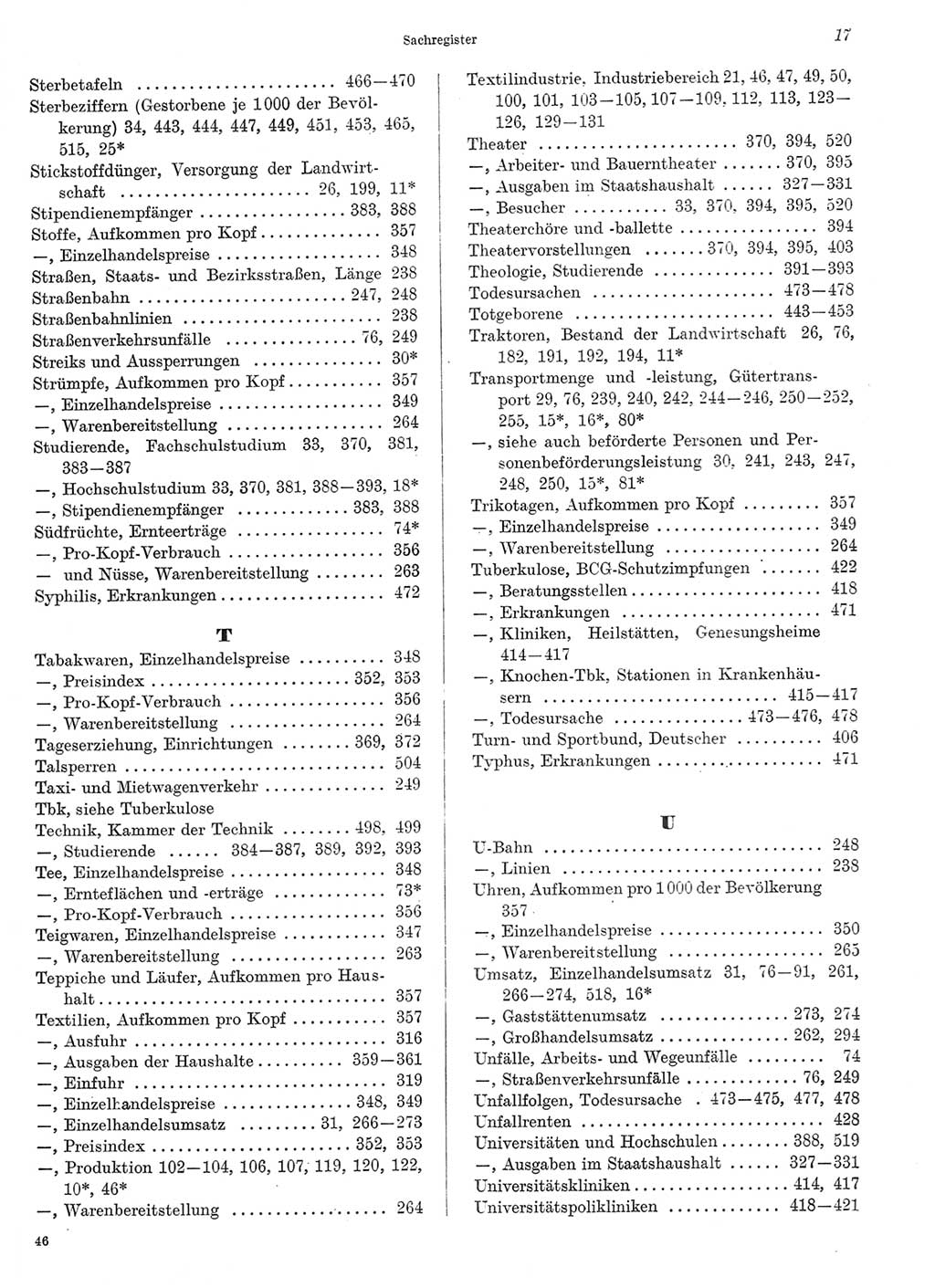 Statistisches Jahrbuch der Deutschen Demokratischen Republik (DDR) 1969, Seite 17 (Stat. Jb. DDR 1969, S. 17)