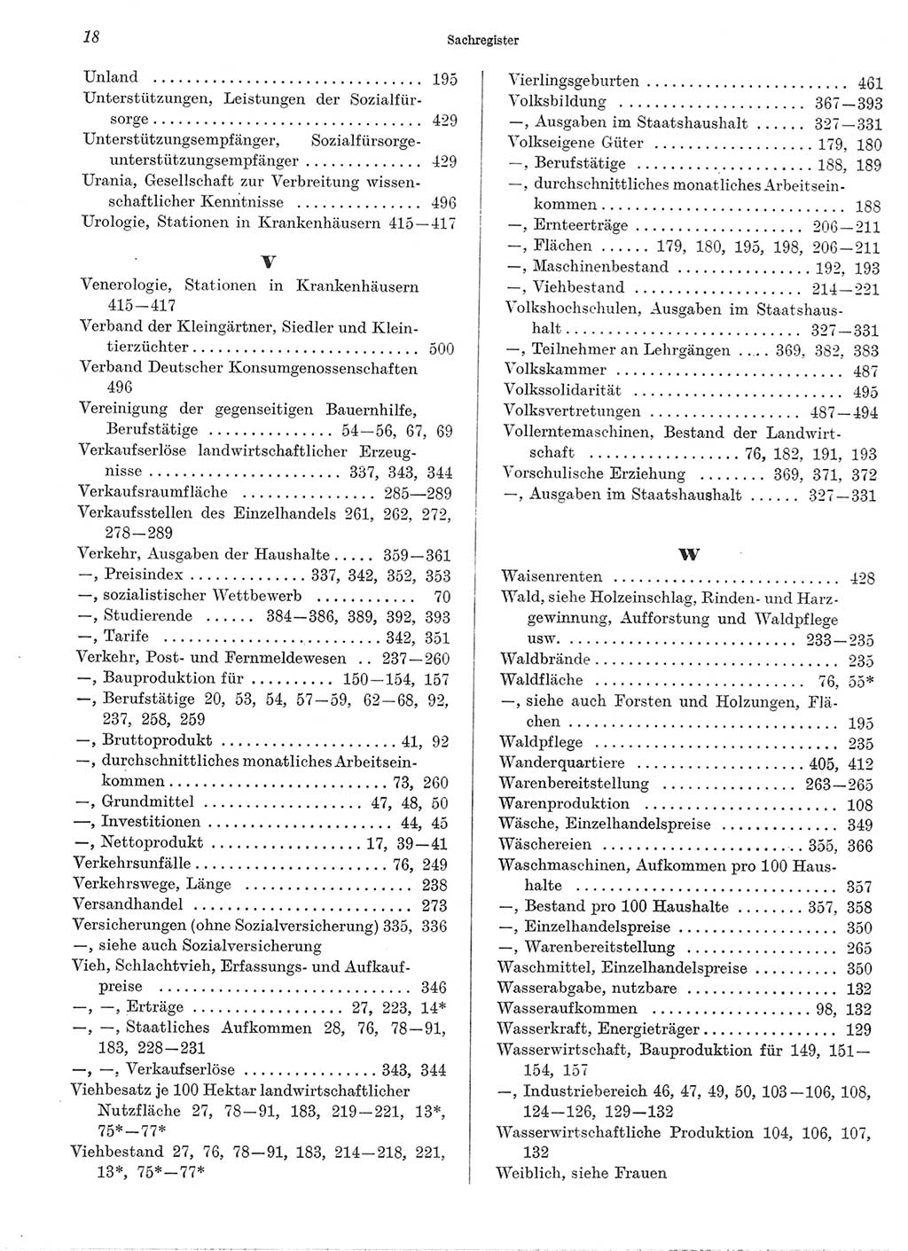 Statistisches Jahrbuch der Deutschen Demokratischen Republik (DDR) 1969, Seite 18 (Stat. Jb. DDR 1969, S. 18)