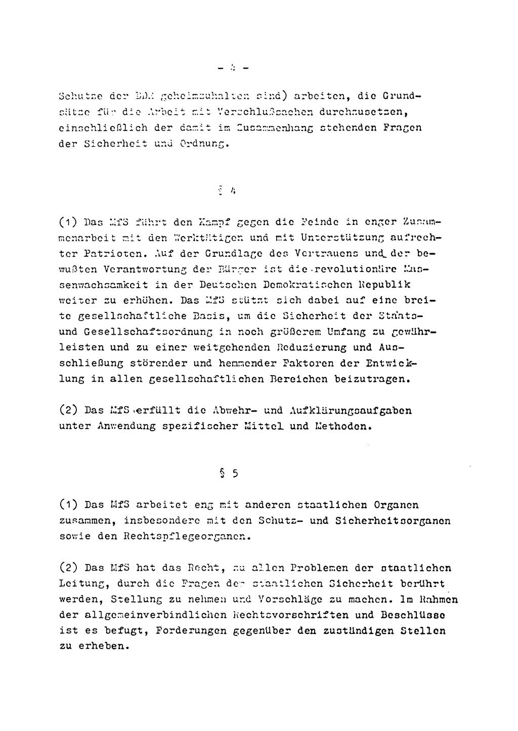 Statut des Ministeriums für Staatssicherheit (MfS) der Deutschen Demokratischen Republik (DDR), Nationaler Verteidigungsrat (NVR), Geheime Kommandosache, Beschluß 27/5 1969, Blatt 4 (Stat. MfS DDR NVR Geh. Kdos. 1969, Bl. 4)