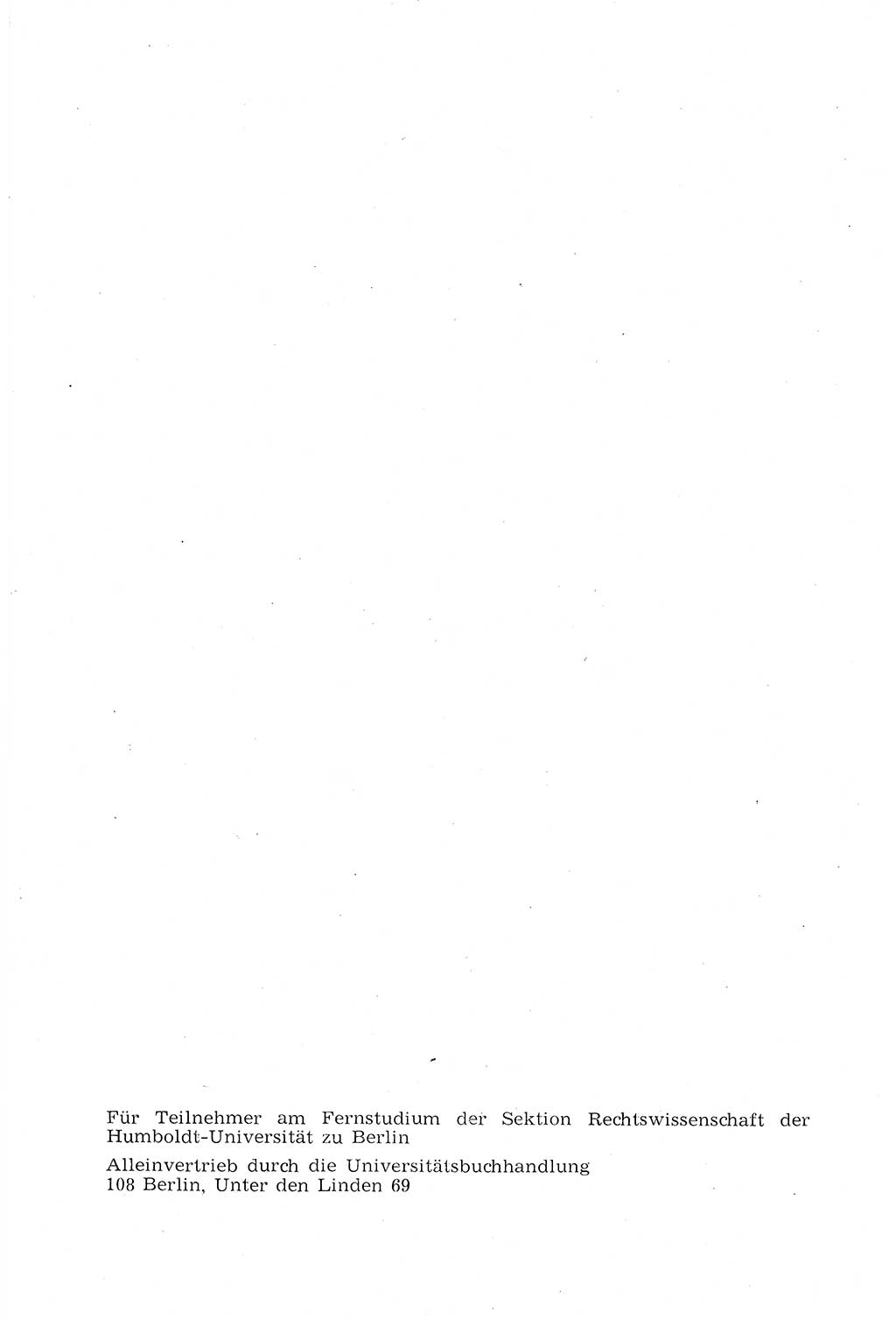 Strafprozeßrecht der DDR (Deutsche Demokratische Republik), Lehrmaterial 1969, Seite 2 (Strafprozeßr. DDR Lehrmat. 1969, S. 2)