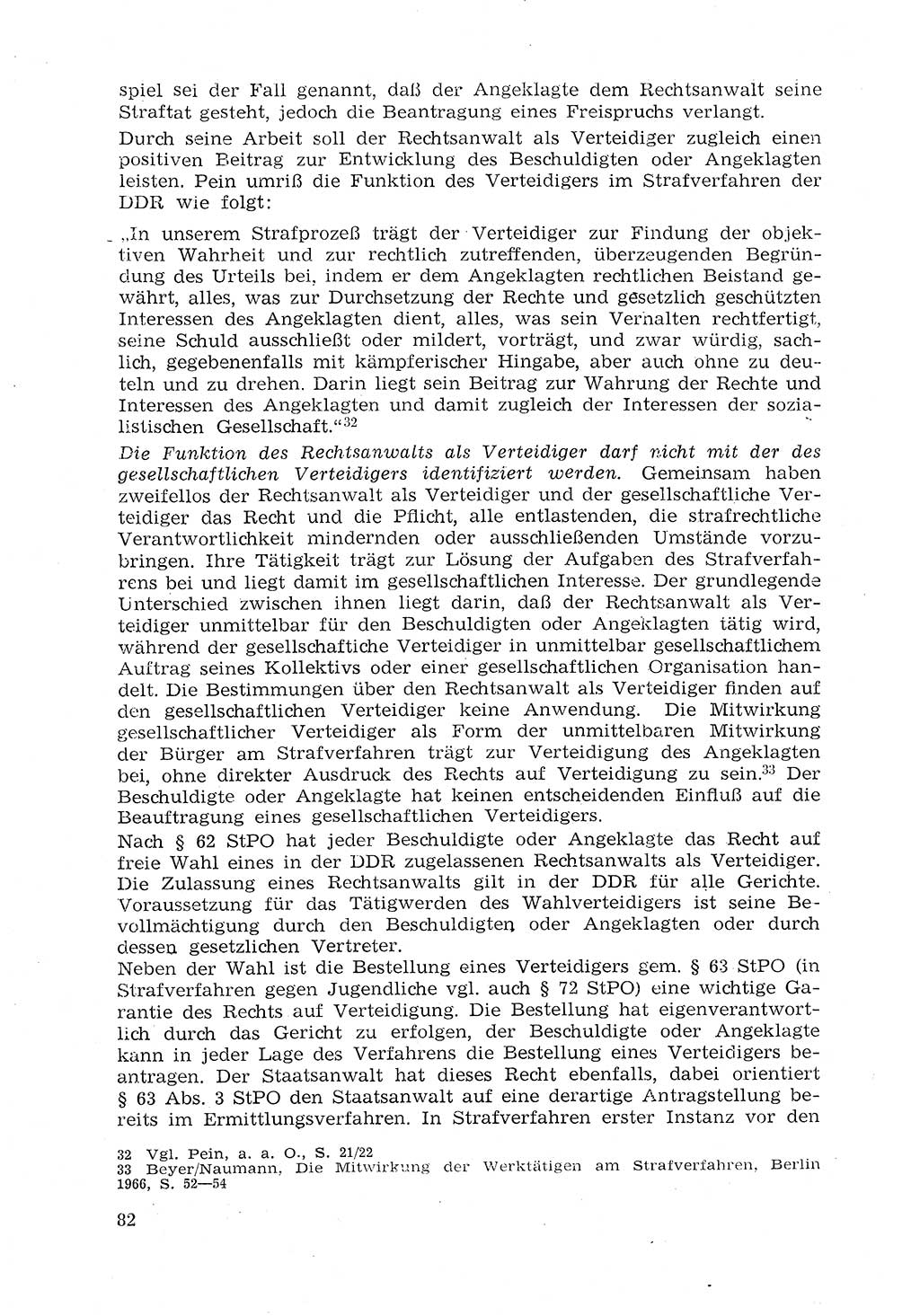 Strafprozeßrecht der DDR (Deutsche Demokratische Republik), Lehrmaterial 1969, Seite 82 (Strafprozeßr. DDR Lehrmat. 1969, S. 82)