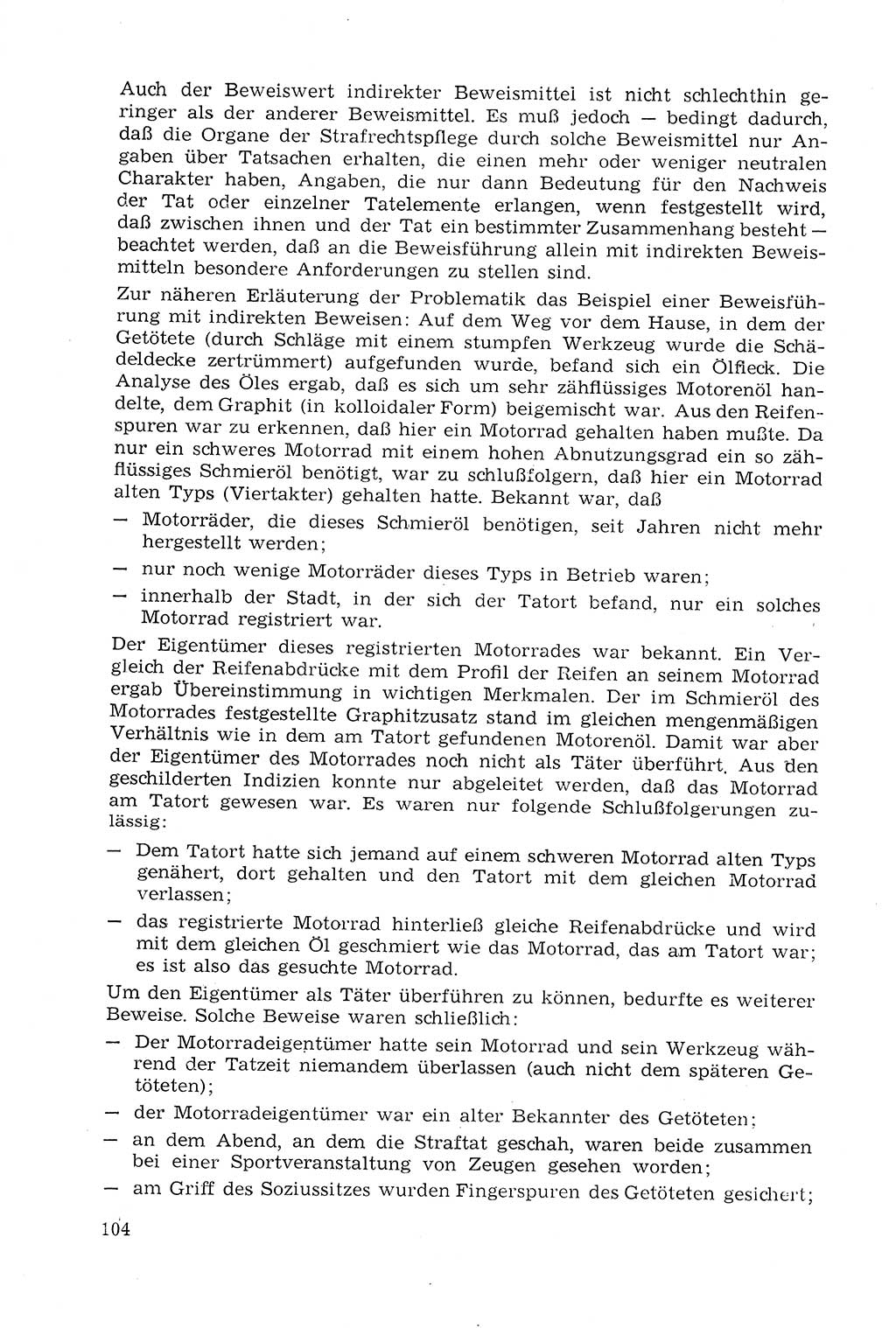 Strafprozeßrecht der DDR (Deutsche Demokratische Republik), Lehrmaterial 1969, Seite 104 (Strafprozeßr. DDR Lehrmat. 1969, S. 104)