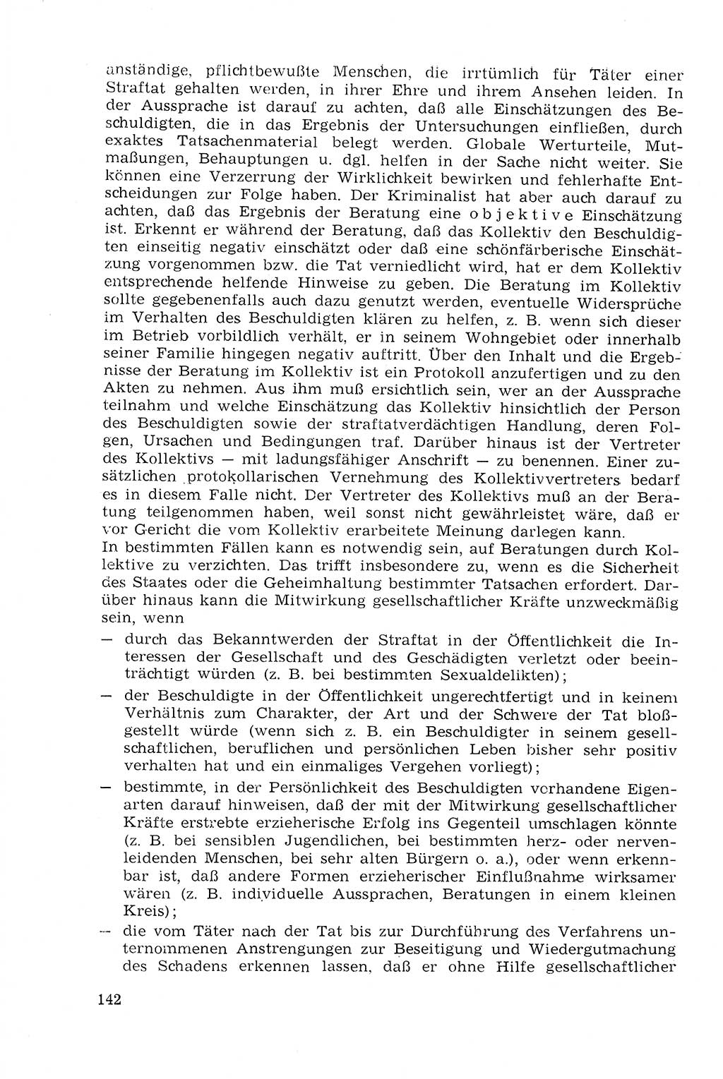 Strafprozeßrecht der DDR (Deutsche Demokratische Republik), Lehrmaterial 1969, Seite 142 (Strafprozeßr. DDR Lehrmat. 1969, S. 142)