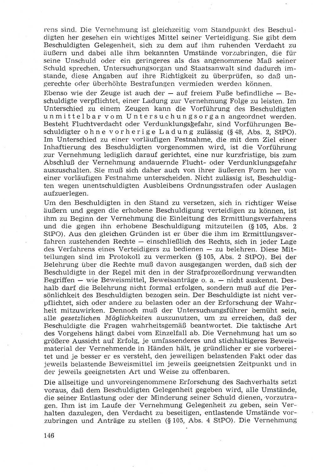 Strafprozeßrecht der DDR (Deutsche Demokratische Republik), Lehrmaterial 1969, Seite 146 (Strafprozeßr. DDR Lehrmat. 1969, S. 146)