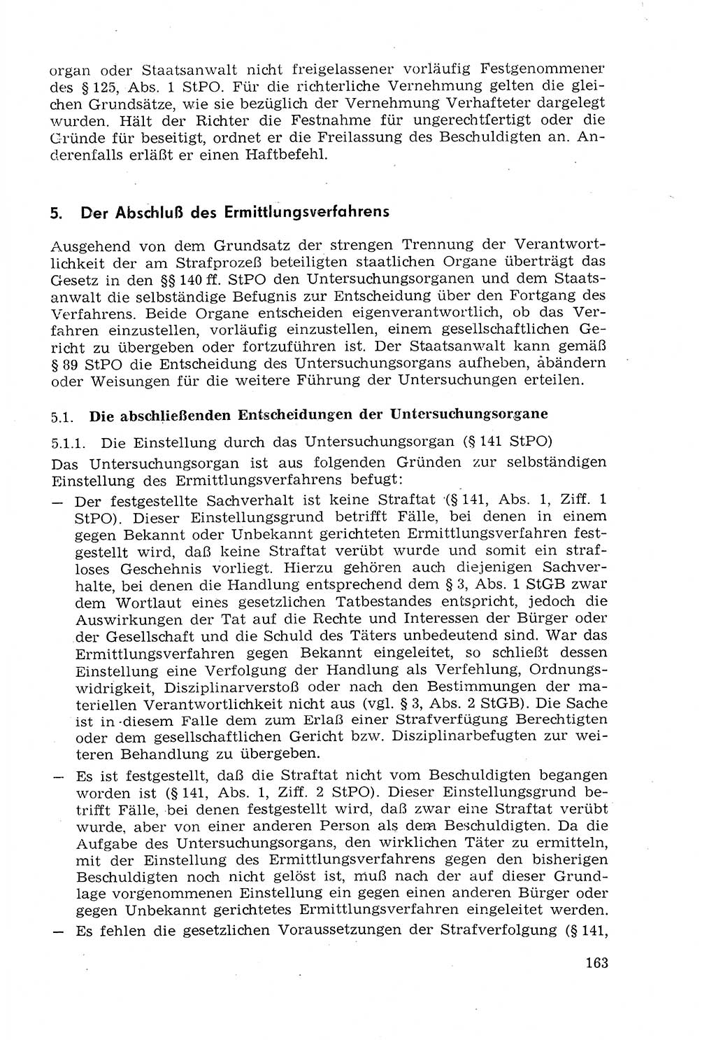 Strafprozeßrecht der DDR (Deutsche Demokratische Republik), Lehrmaterial 1969, Seite 163 (Strafprozeßr. DDR Lehrmat. 1969, S. 163)