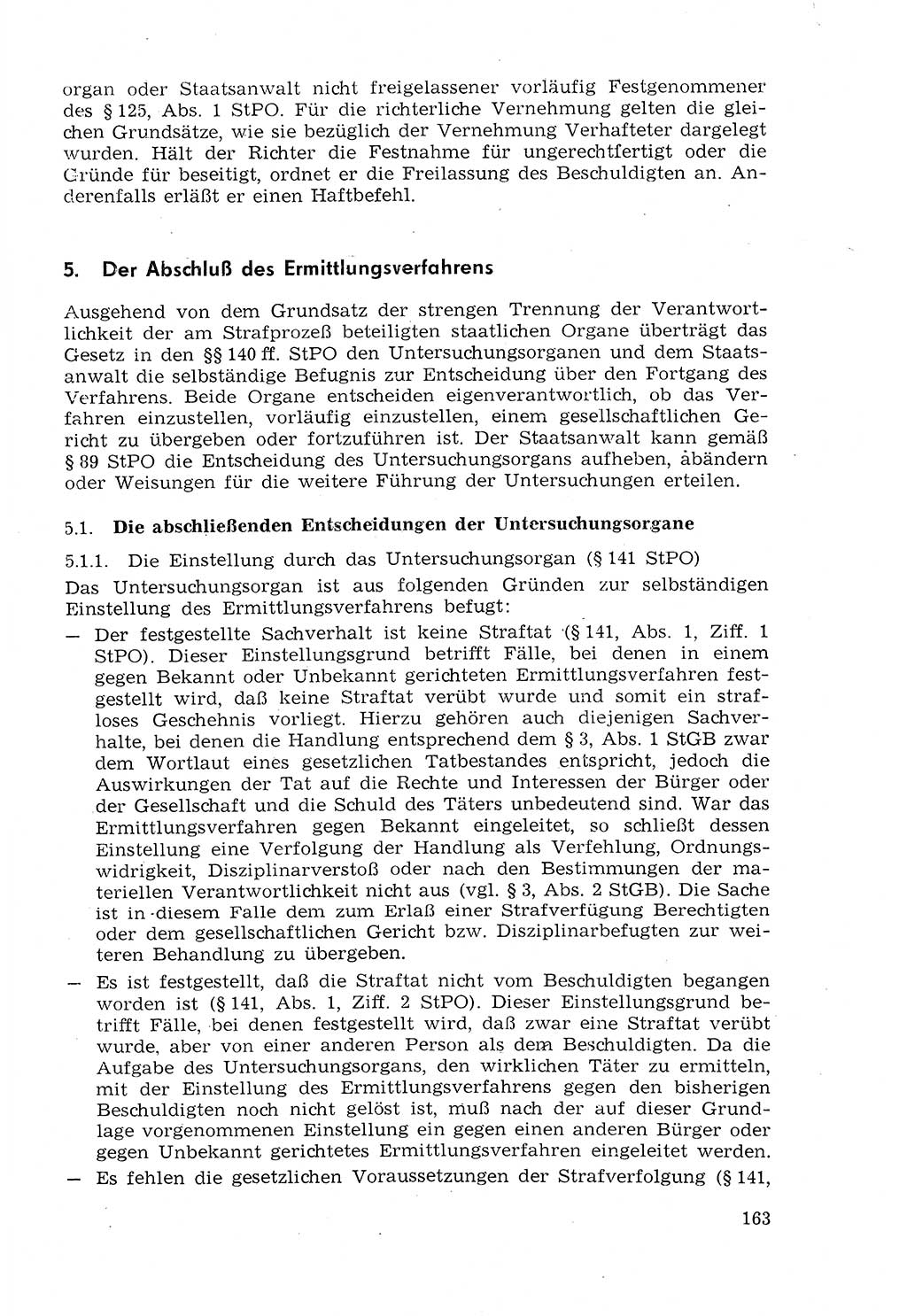 Strafprozeßrecht der DDR (Deutsche Demokratische Republik), Lehrmaterial 1969, Seite 163 (Strafprozeßr. DDR Lehrmat. 1969, S. 163)