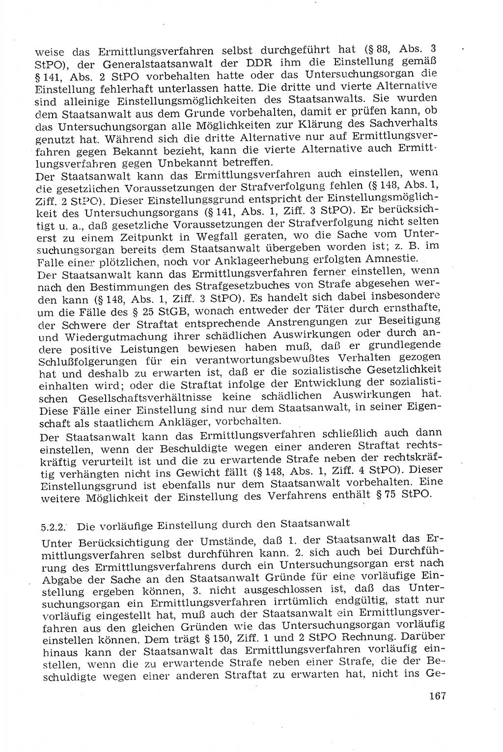 Strafprozeßrecht der DDR (Deutsche Demokratische Republik), Lehrmaterial 1969, Seite 167 (Strafprozeßr. DDR Lehrmat. 1969, S. 167)