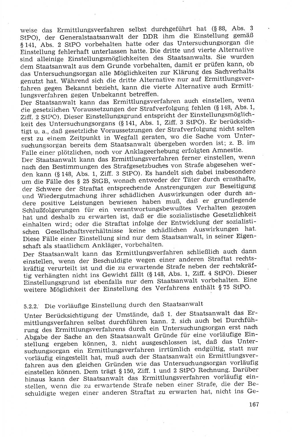 Strafprozeßrecht der DDR (Deutsche Demokratische Republik), Lehrmaterial 1969, Seite 167 (Strafprozeßr. DDR Lehrmat. 1969, S. 167)