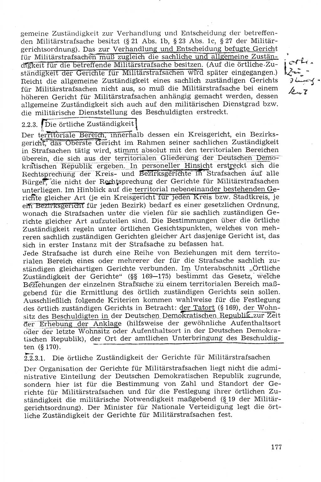 StrafprozeÃŸrecht der DDR (Deutsche Demokratische Republik), Lehrmaterial 1969, Seite 177 (StrafprozeÃŸr. DDR Lehrmat. 1969, S. 177)