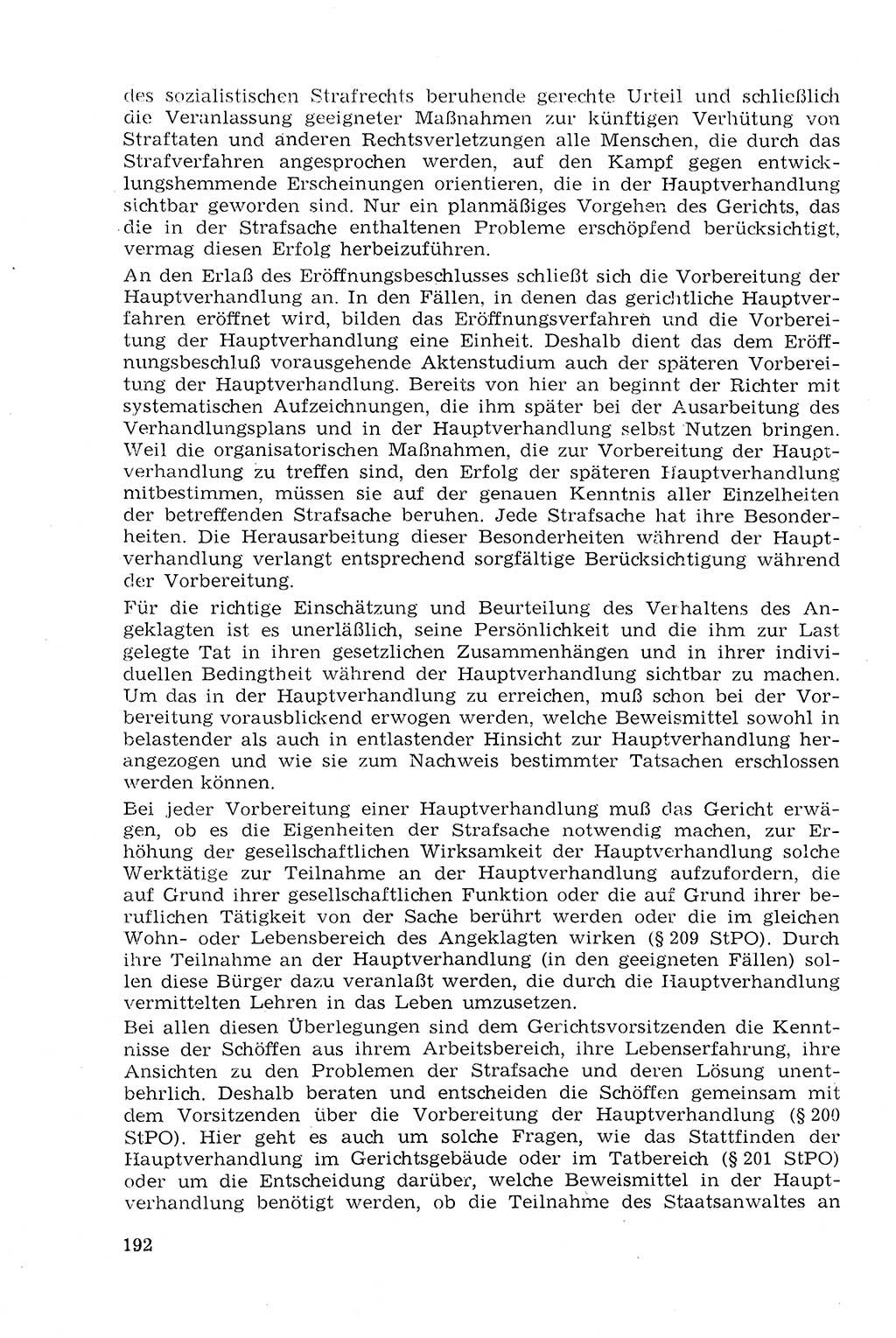 Strafprozeßrecht der DDR (Deutsche Demokratische Republik), Lehrmaterial 1969, Seite 192 (Strafprozeßr. DDR Lehrmat. 1969, S. 192)
