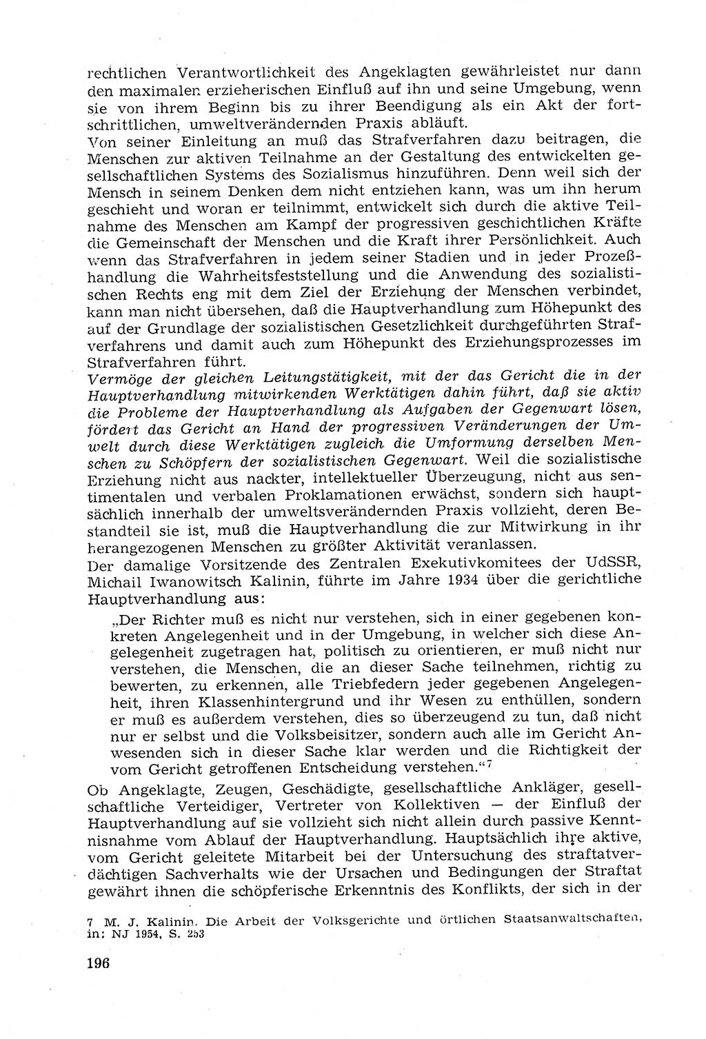 Strafprozeßrecht der DDR (Deutsche Demokratische Republik), Lehrmaterial 1969, Seite 196 (Strafprozeßr. DDR Lehrmat. 1969, S. 196)