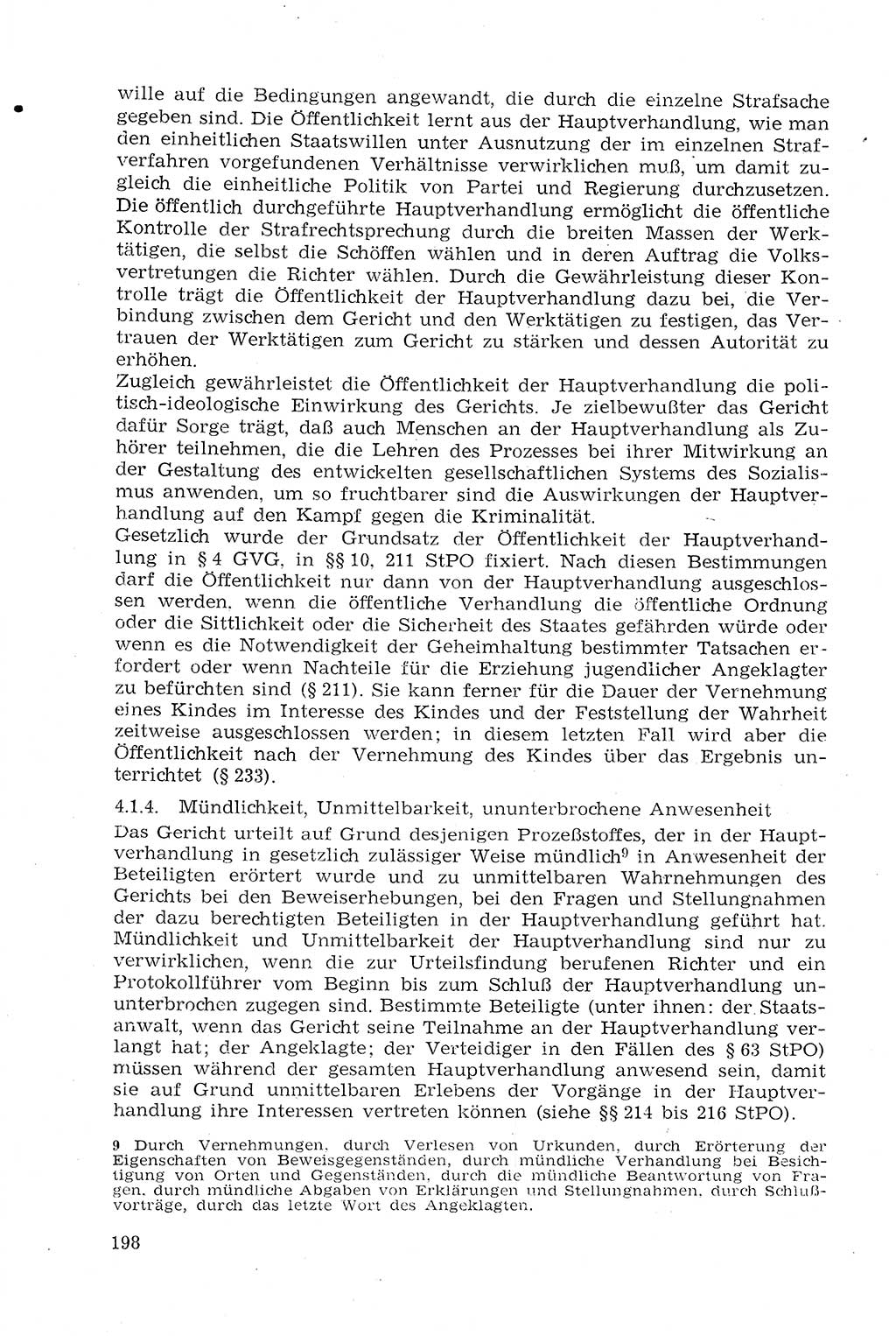 Strafprozeßrecht der DDR (Deutsche Demokratische Republik), Lehrmaterial 1969, Seite 198 (Strafprozeßr. DDR Lehrmat. 1969, S. 198)