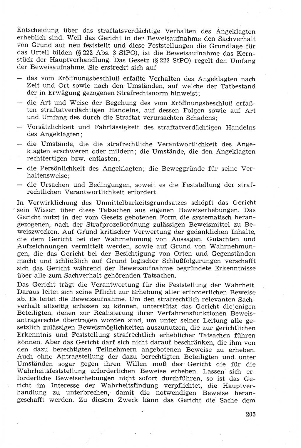 Strafprozeßrecht der DDR (Deutsche Demokratische Republik), Lehrmaterial 1969, Seite 205 (Strafprozeßr. DDR Lehrmat. 1969, S. 205)