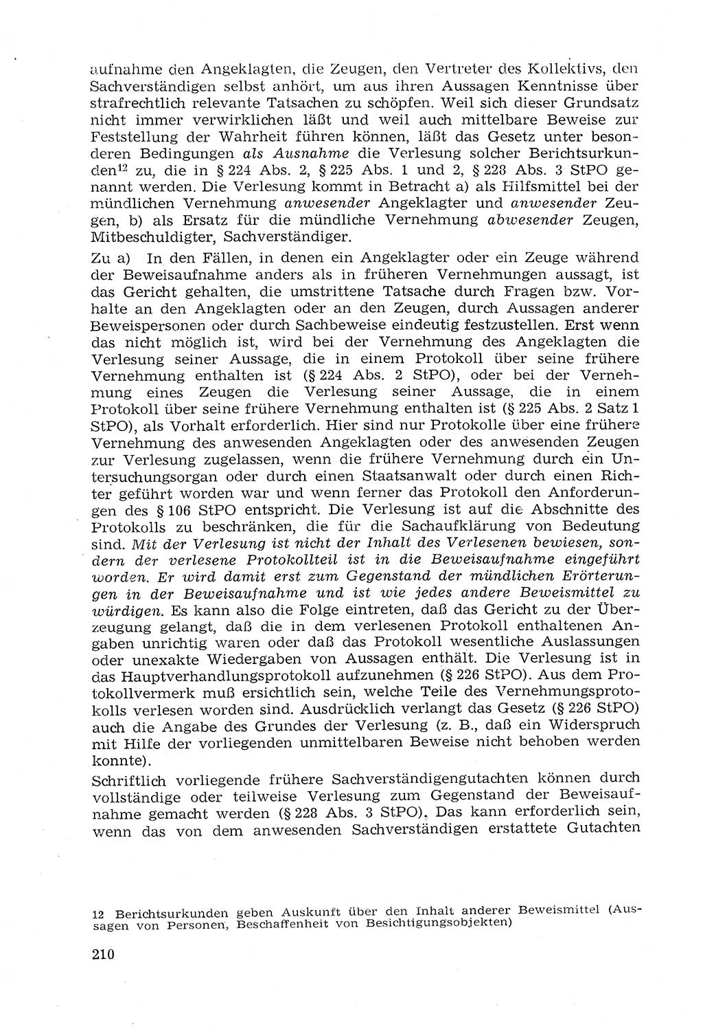 Strafprozeßrecht der DDR (Deutsche Demokratische Republik), Lehrmaterial 1969, Seite 210 (Strafprozeßr. DDR Lehrmat. 1969, S. 210)