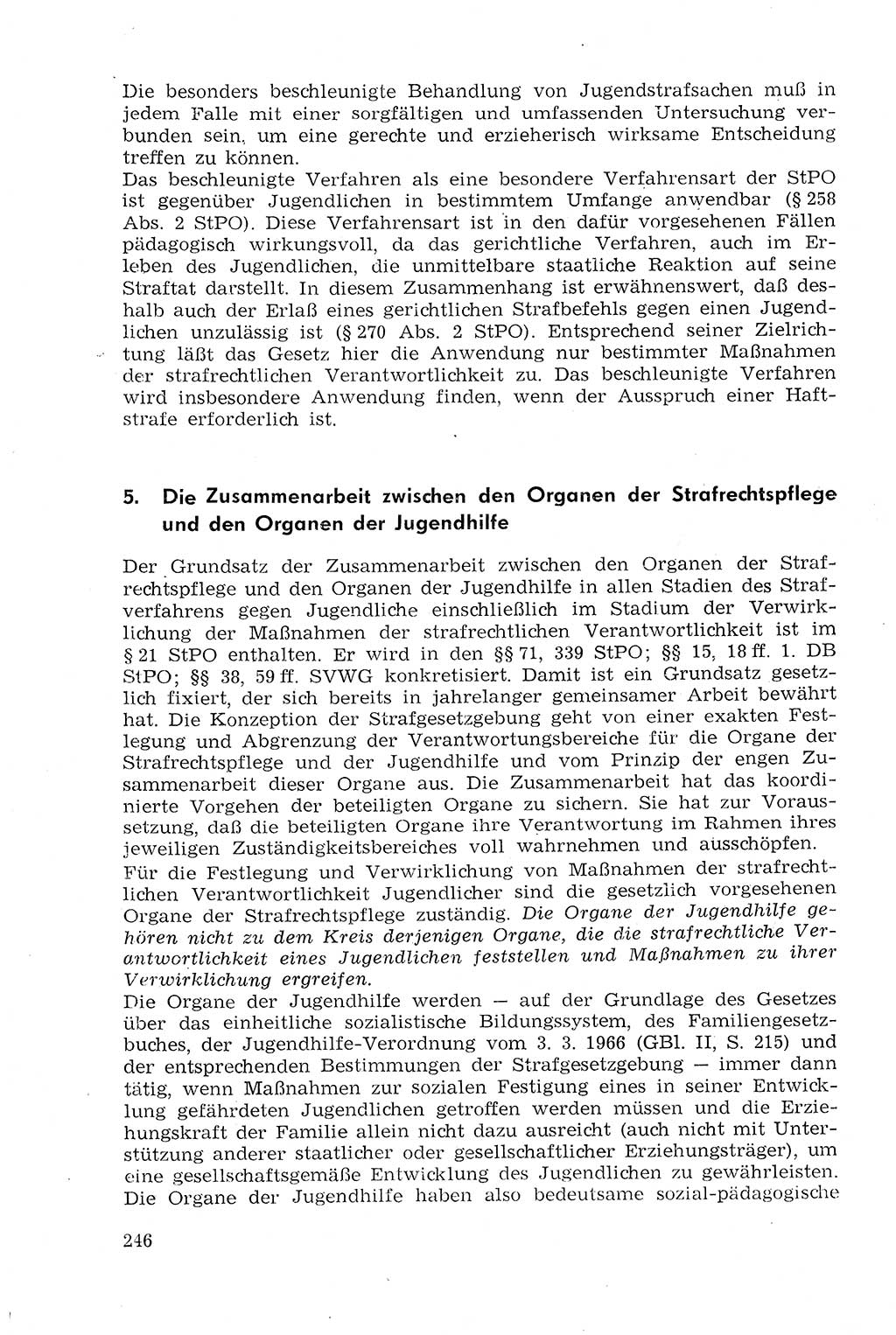 Strafprozeßrecht der DDR (Deutsche Demokratische Republik), Lehrmaterial 1969, Seite 246 (Strafprozeßr. DDR Lehrmat. 1969, S. 246)